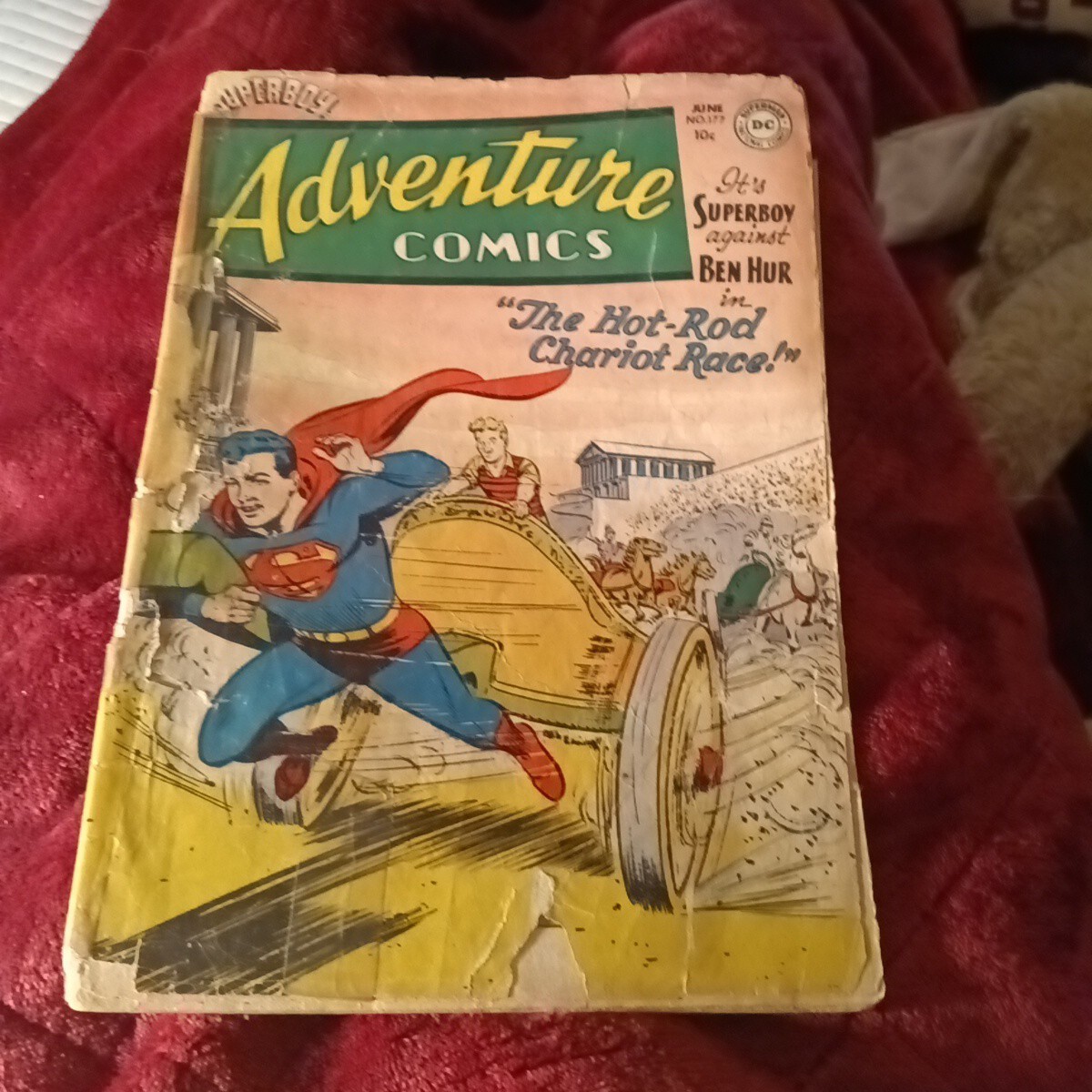 ADVENTURE COMICS #177 DC 1952 GOLDEN AGE Ben Hur story key book Superboy race