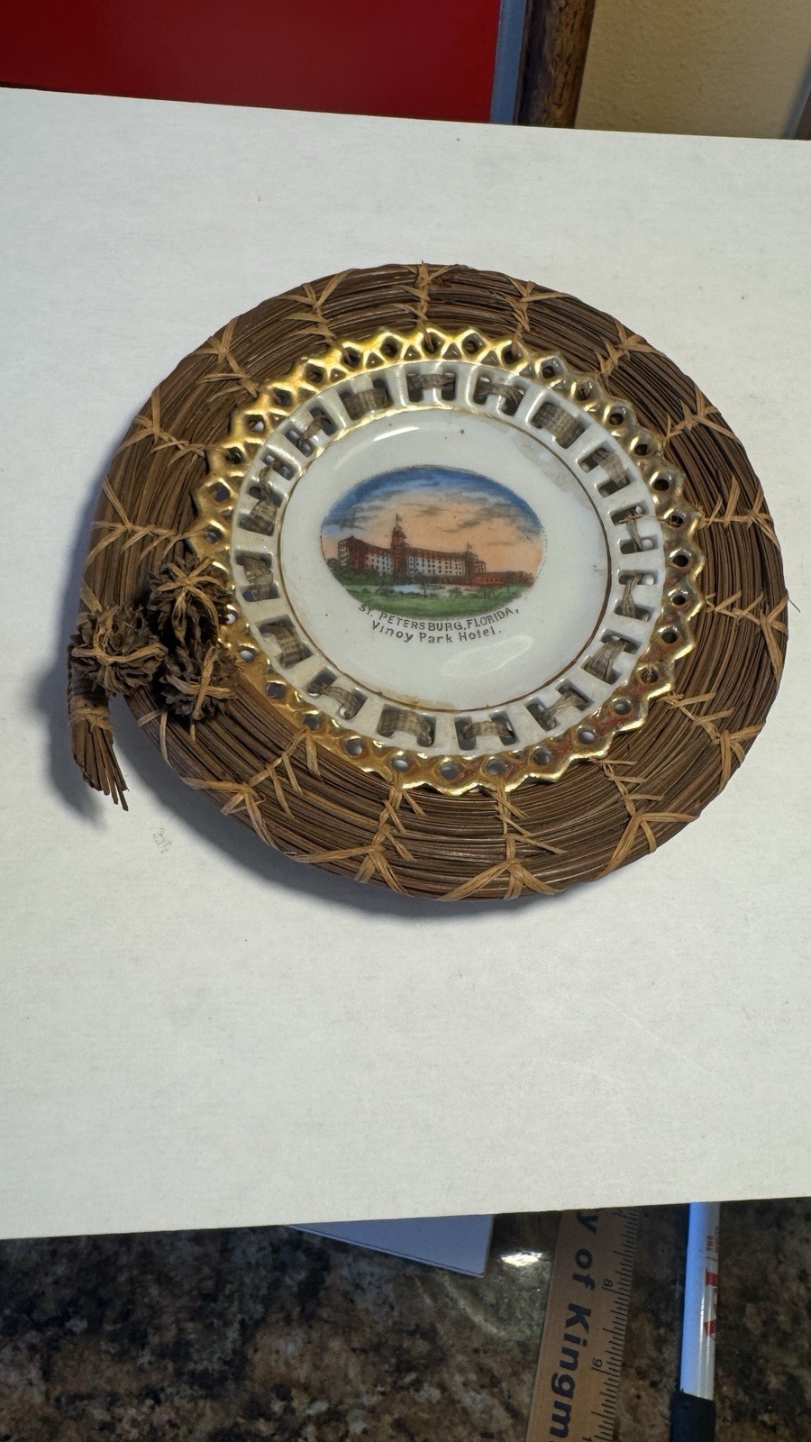 VINOY PARK HOTEL St. Petersburg, Florida Souvenir Plate made in Germany