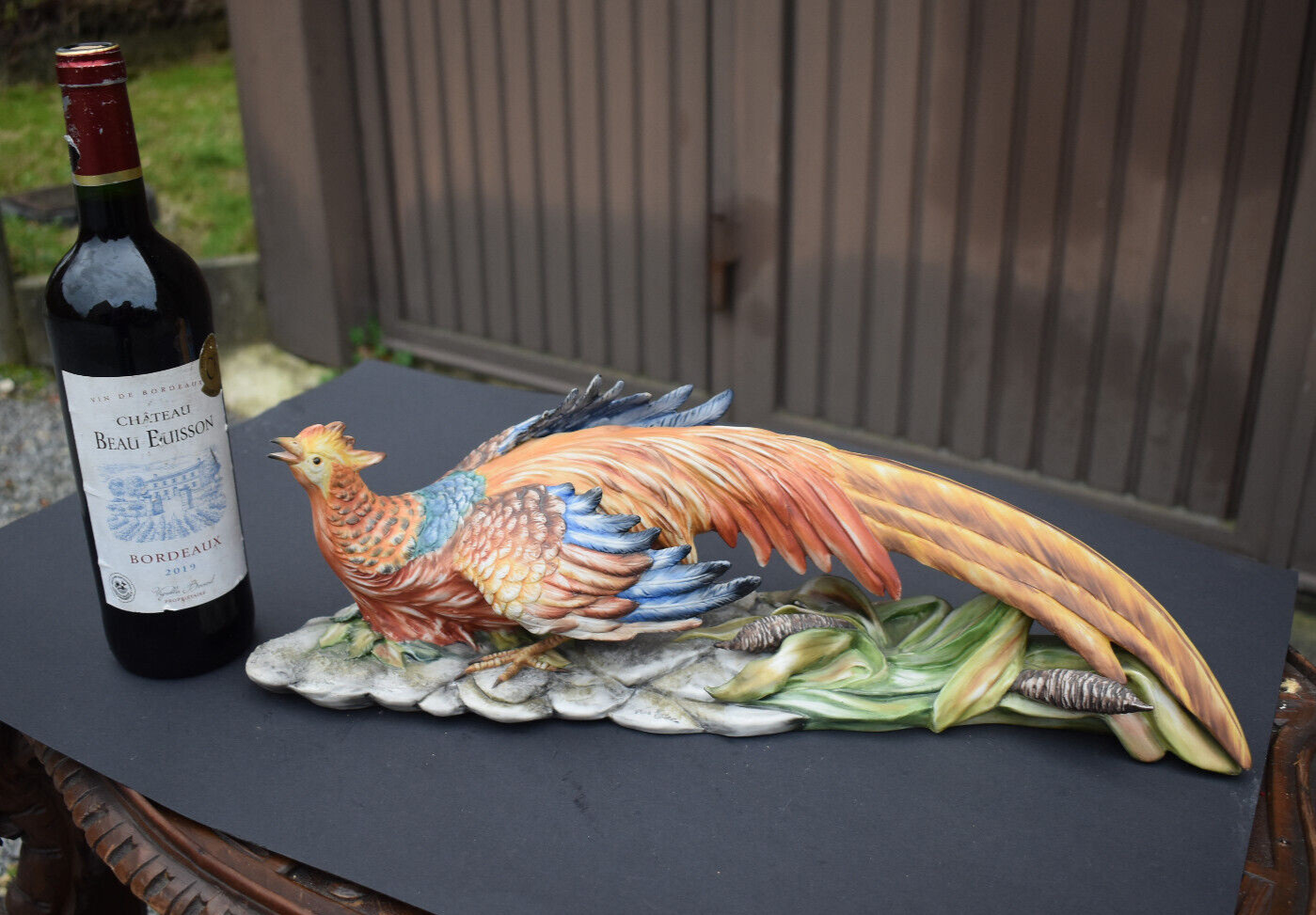 LArge italian capodimonte marked Tosca porcelain pheasant bird colourful statue LArge italian capodimonte marked Tosca porcelain pheasant bird colourful statue