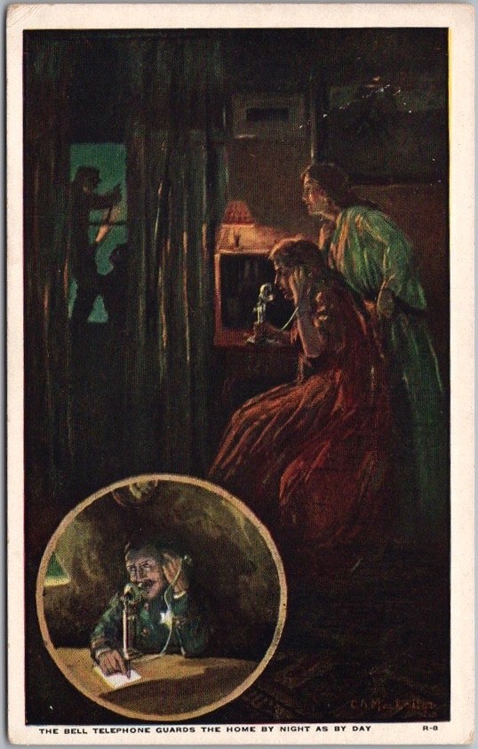 c1910s AT&T Advertising Postcard \