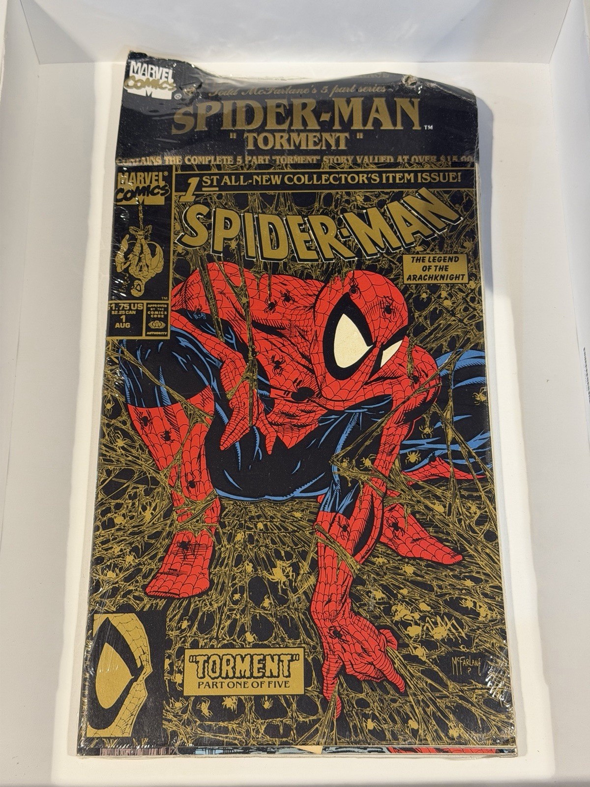 Spider-Man #1-5 “Torment” Walmart Sealed Complete 5-Part McFarlane Marvel 1990
