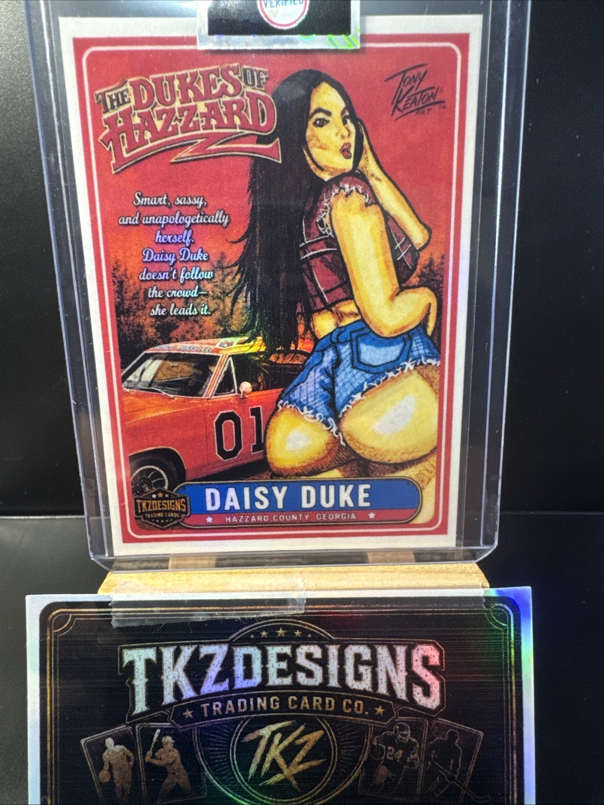 2026 Tkzdesigns The Dukes of Hazzard Daisy Duke DD-1 Artist Signed Trading Card