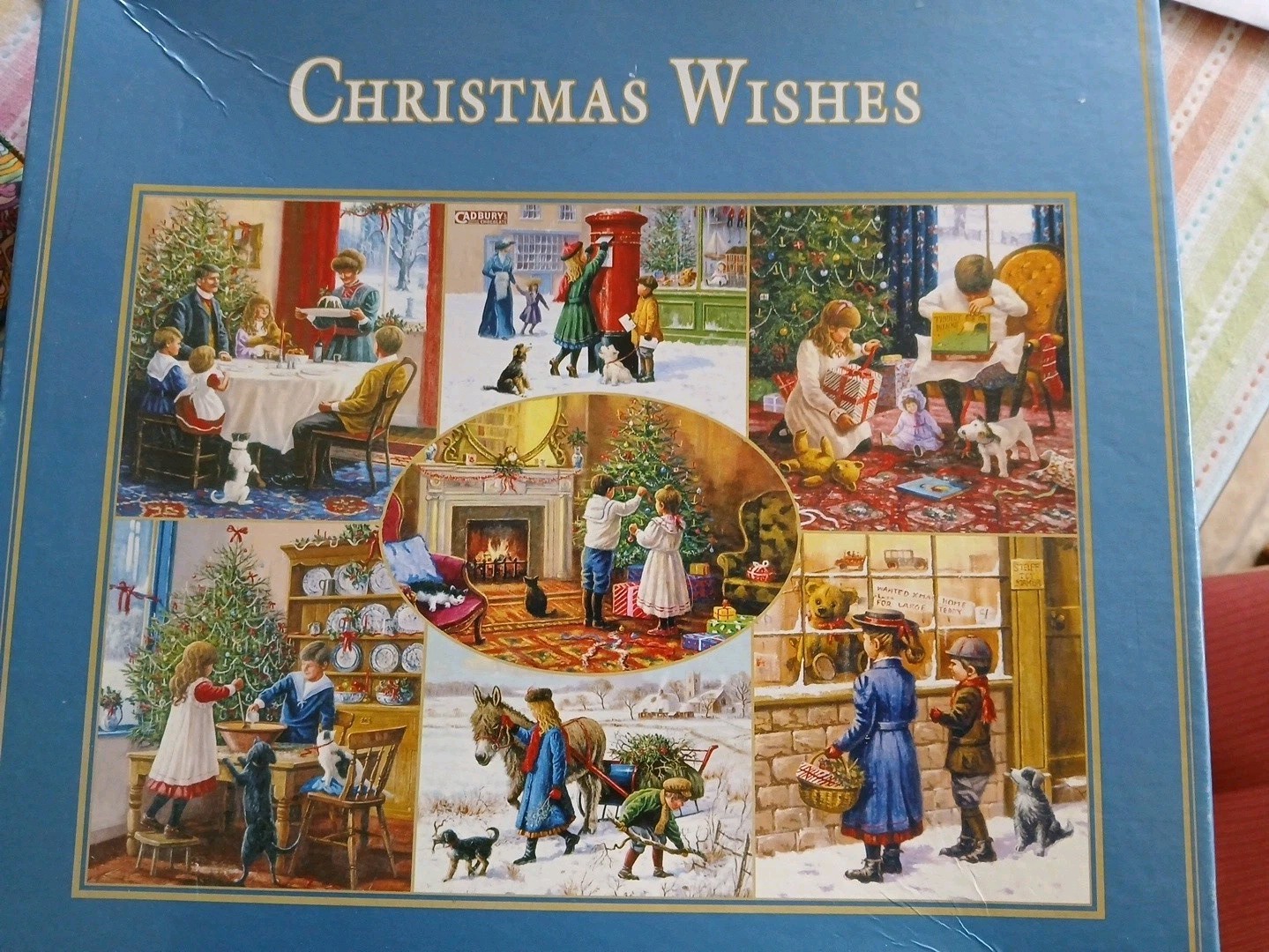 Vintage Gibsons Christmas  Wishes 1000pc  Kevin Walsh UK 2005