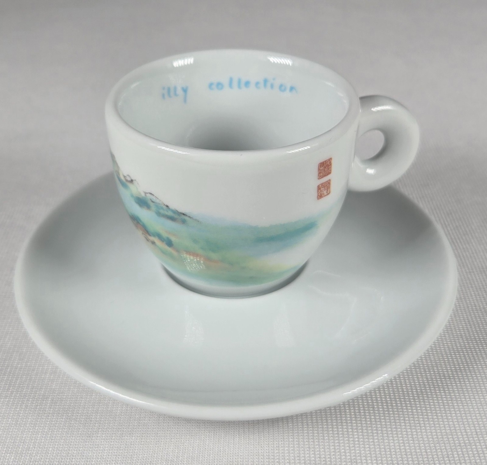 Italian An Du Illy Cup and Saucer 1995, 30618, Industria Porcellane Artische