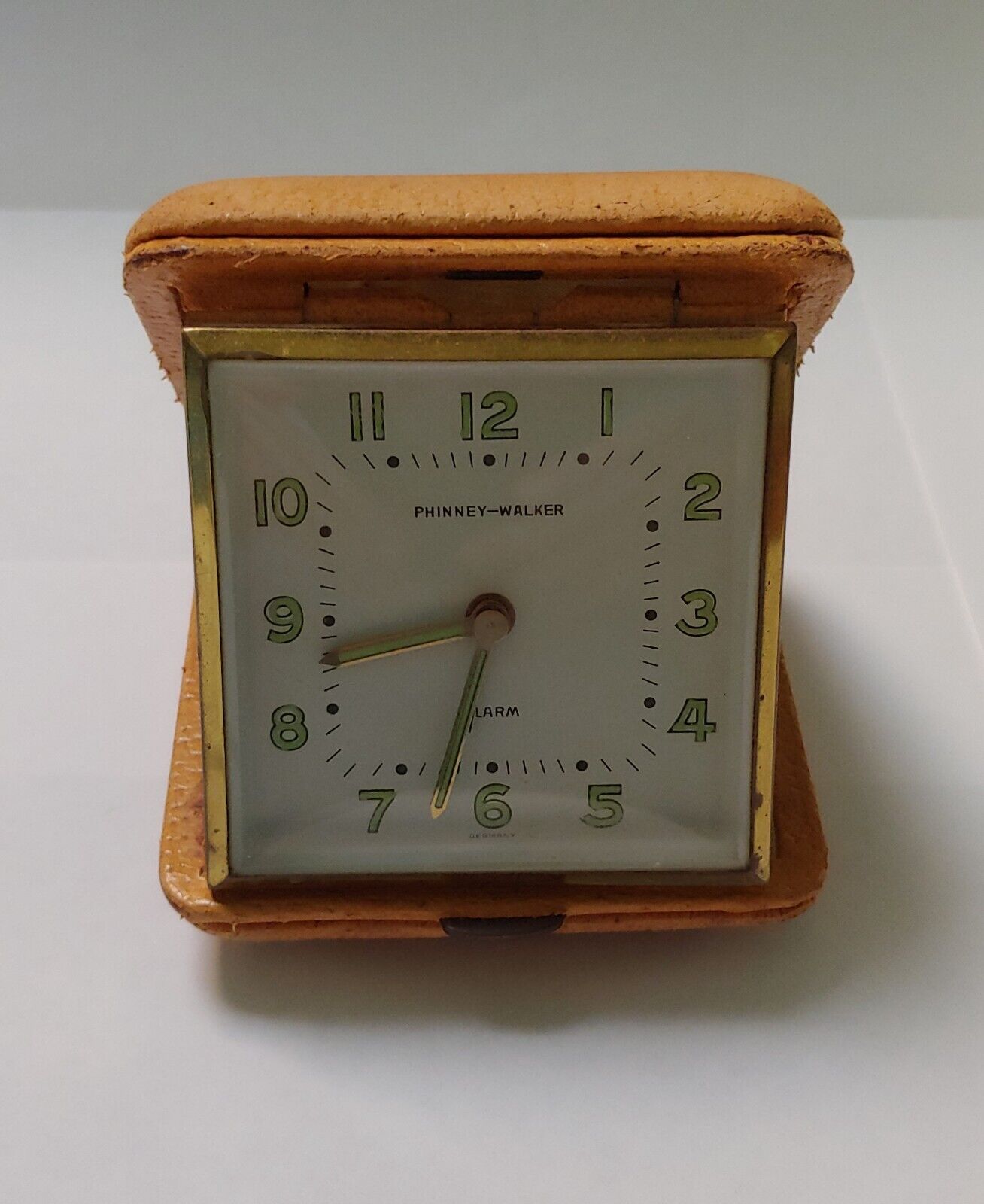 PRICE REDUCED on GERMAN MADE Phinney-Walker Travel Alarm Clock from the 1950s.