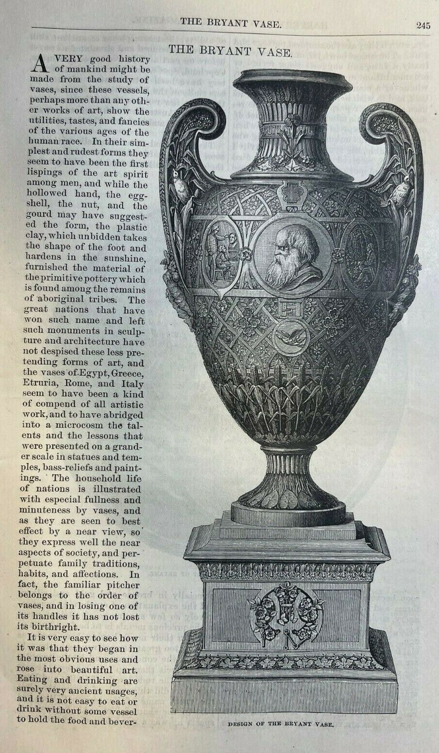 1876 William Cullen Bryant Vase illustrated