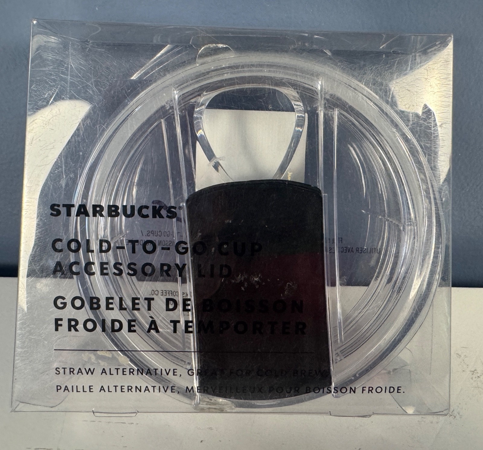 Starbucks Cold To-Go Cup Accessory Lid Acrylic Clear 16 oz or 24 oz 2020 NEW NIB