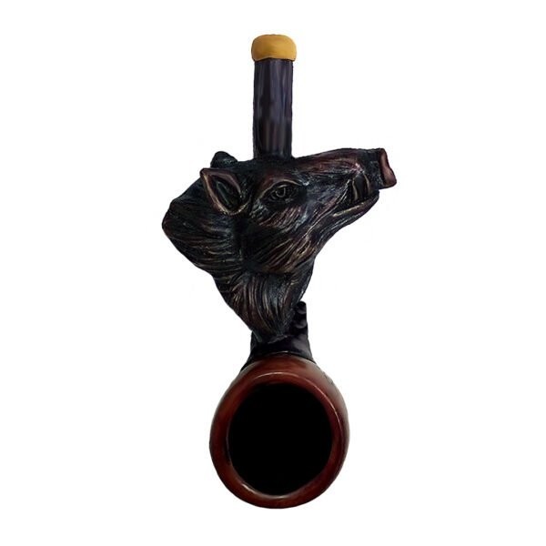 Boar’s Head  Smoking Hand Pipe / Pipes / Smoke / Handcraft