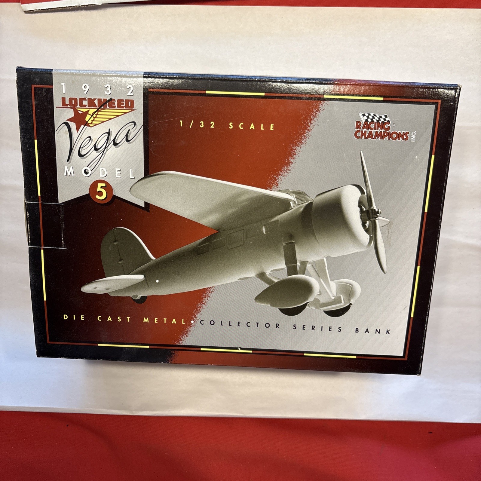 Liberty Classics 43 Richard Petty Lockheed Vega Die Cast Vintage Airplane Bank