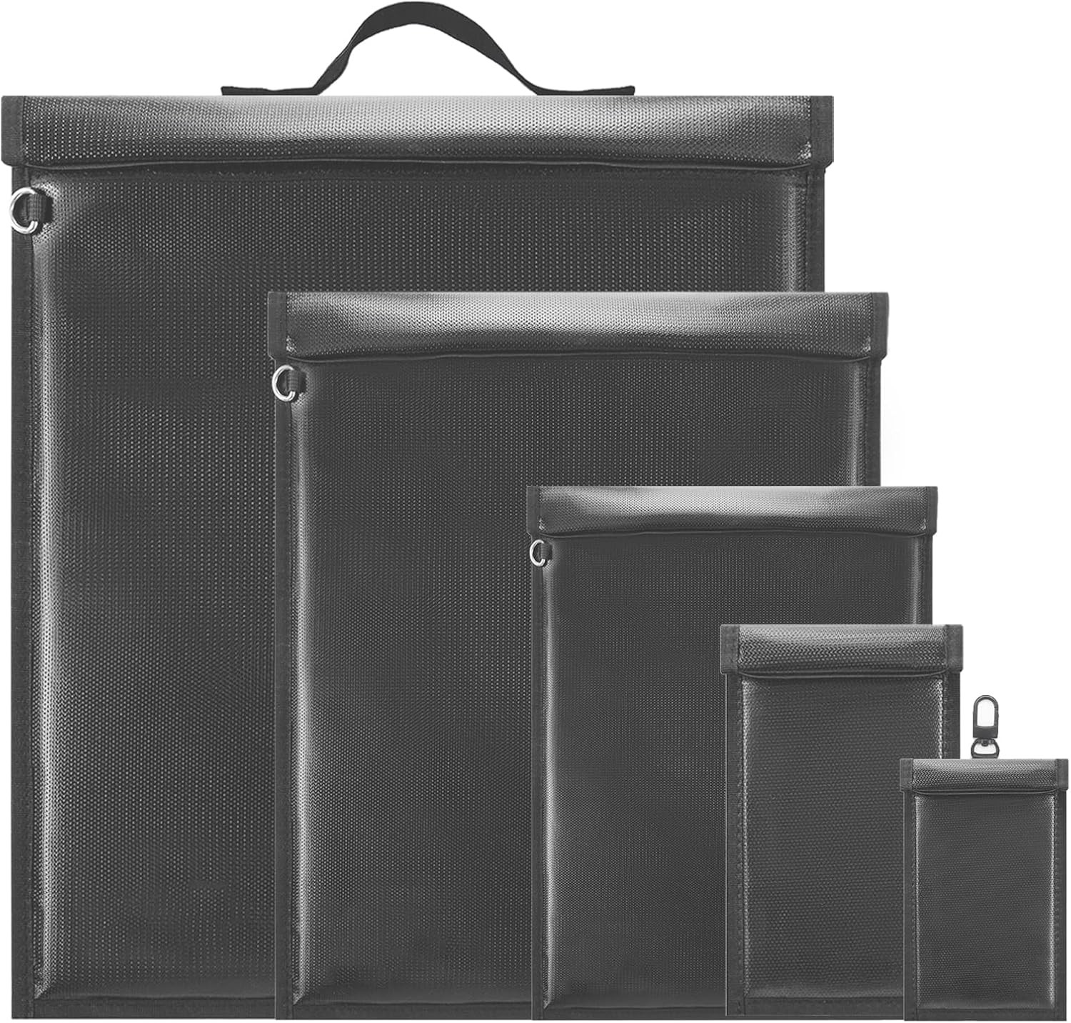 5 Pack Faraday Bags for Laptops & Tablets & Phones & Car Keys, Faraday Bag EMP