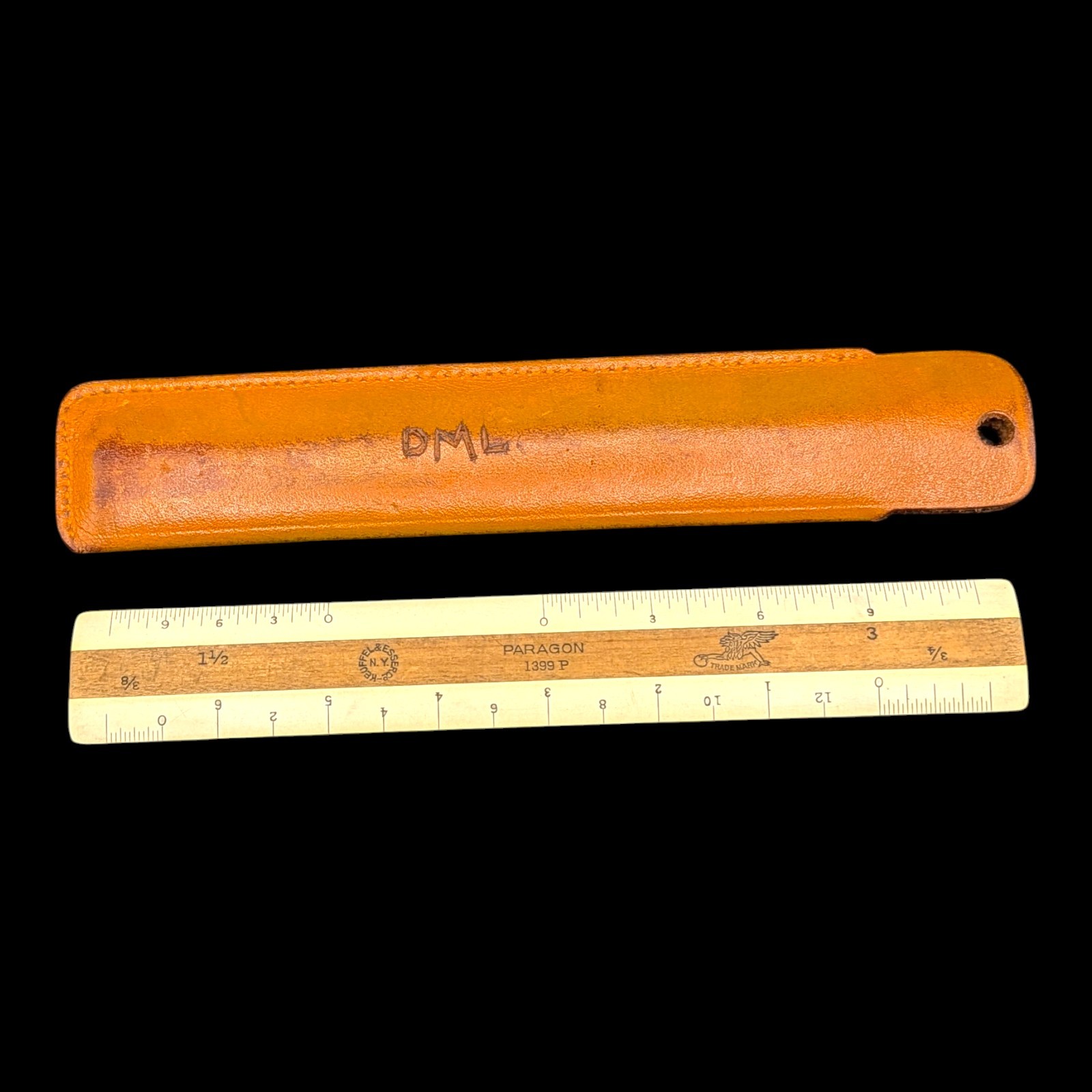 Vintage Keuffel & Esser Co Paragon 1399 Drafting Ruler w/ Case