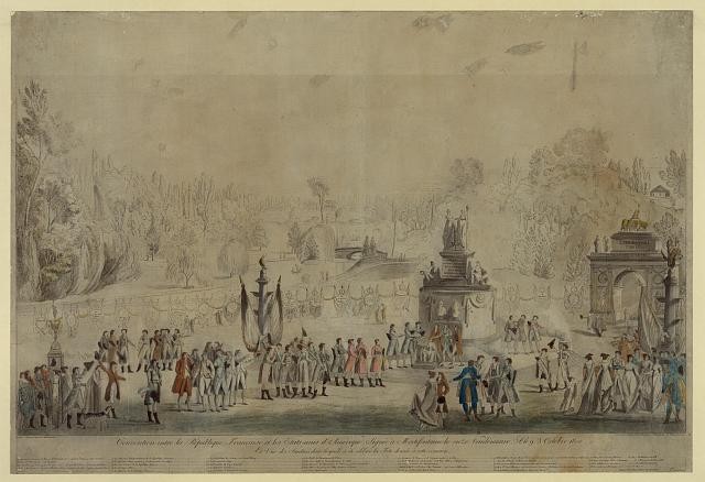 Mortefontaine France 1800 Convention France United States Treaty Print