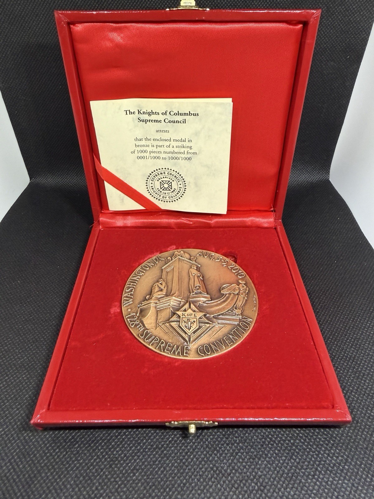 Knights of Columbus 2010 128th Supreme Convention Washington D.C. Bronze Medal