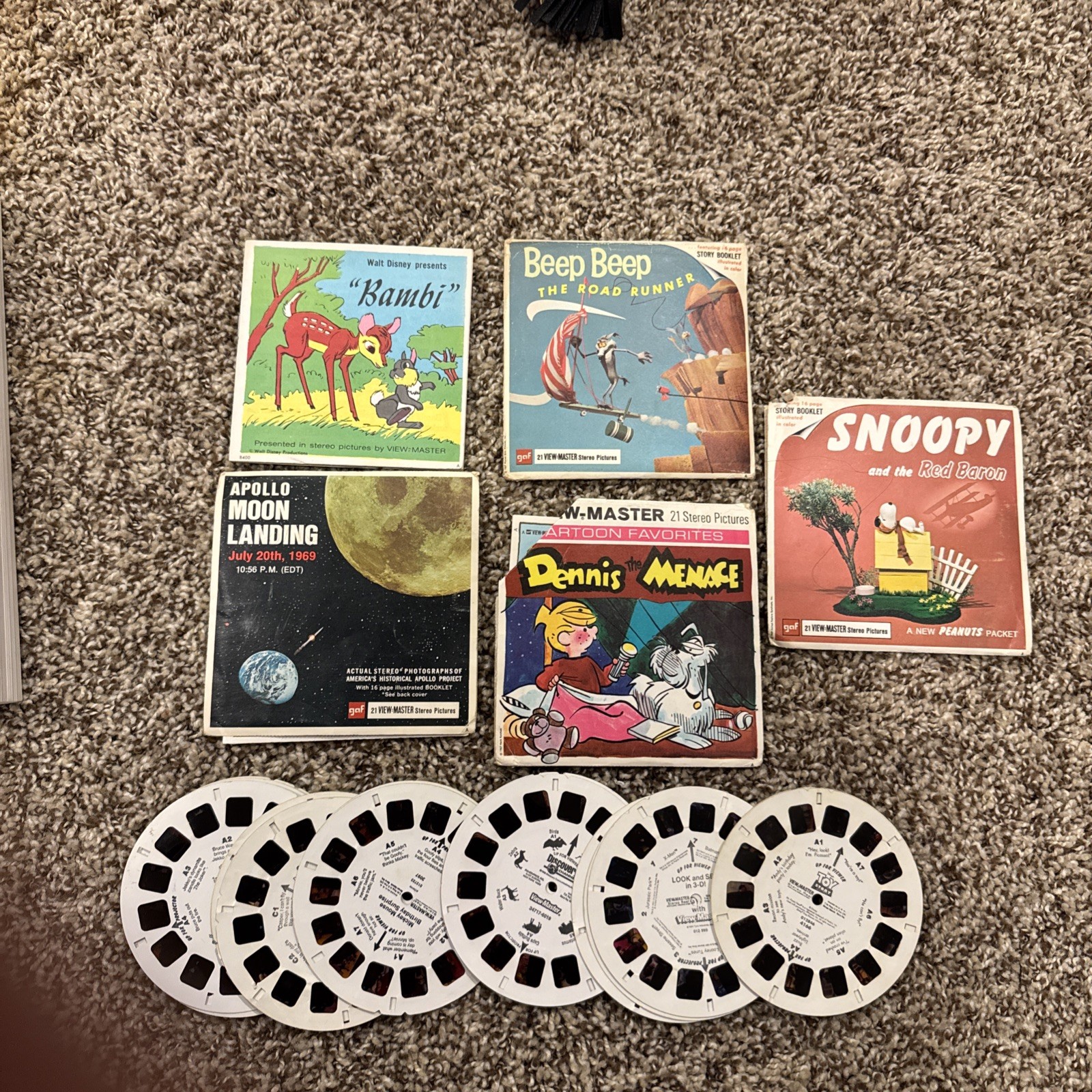 Vintage 1960’s  lot 33 View-Master reels - Cartoons & Science 