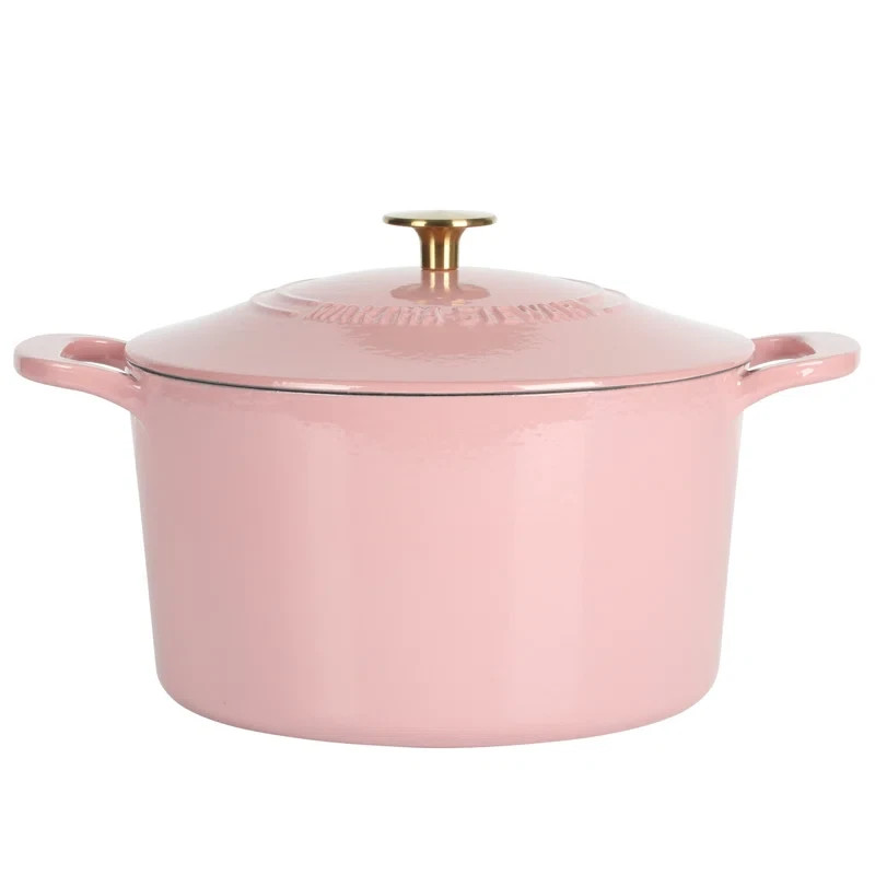 Wayfair - Martha Stewart Gatwick 7 qt. Cast Iron Round Dutch Oven Lavender