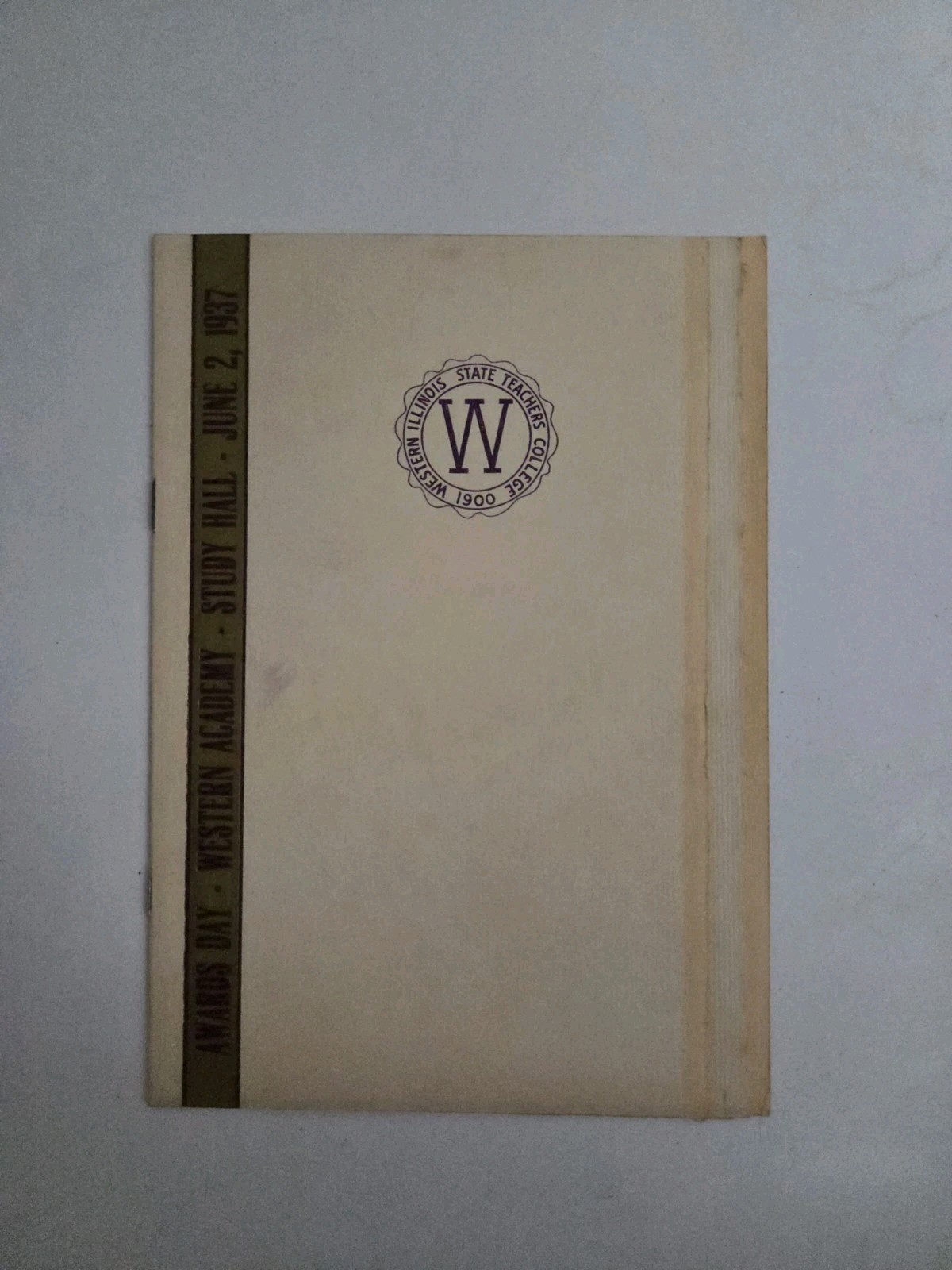 Western Academy Awards Day 1937 Program