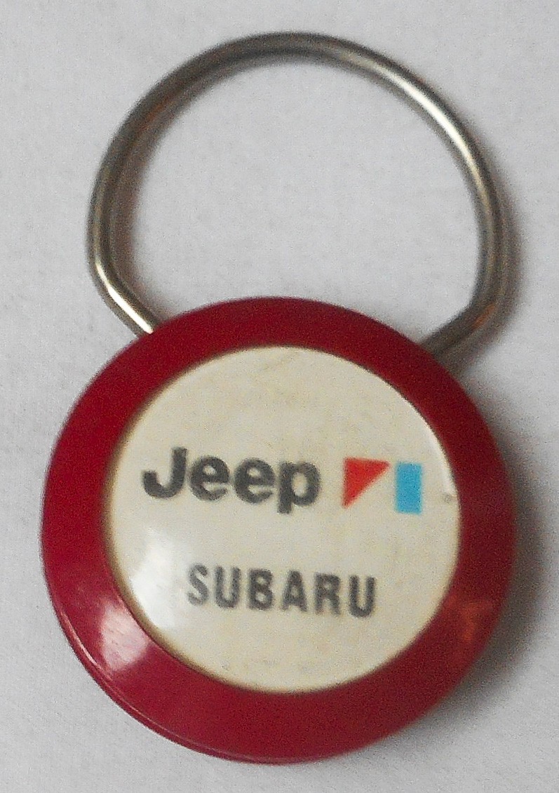VINTAGE AMC JEEP AND SUBARU KEY CHAIN 