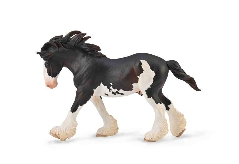 CollectA NIP * Clydesdale Stallion - Black Sabino * 88981 Draft Toy Model Horse