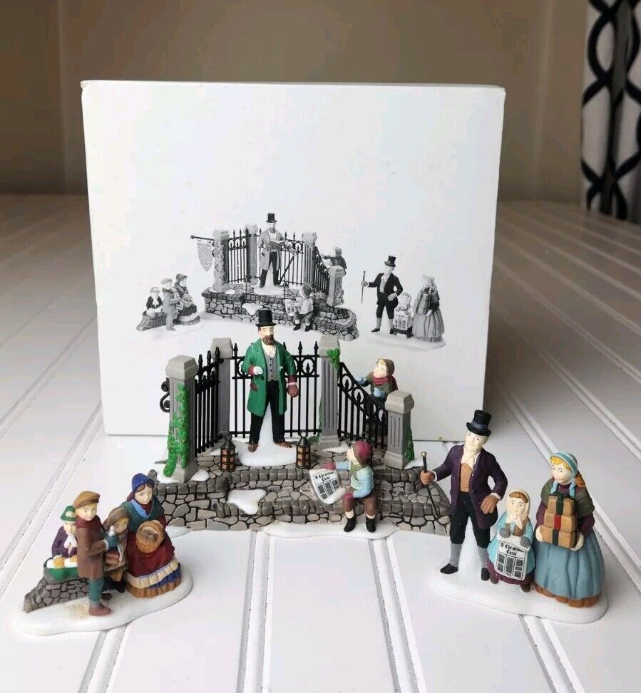 Retired 1997 Dickens\' Village A CHRISTMAS CAROL READING by CHARLES - Dept 56