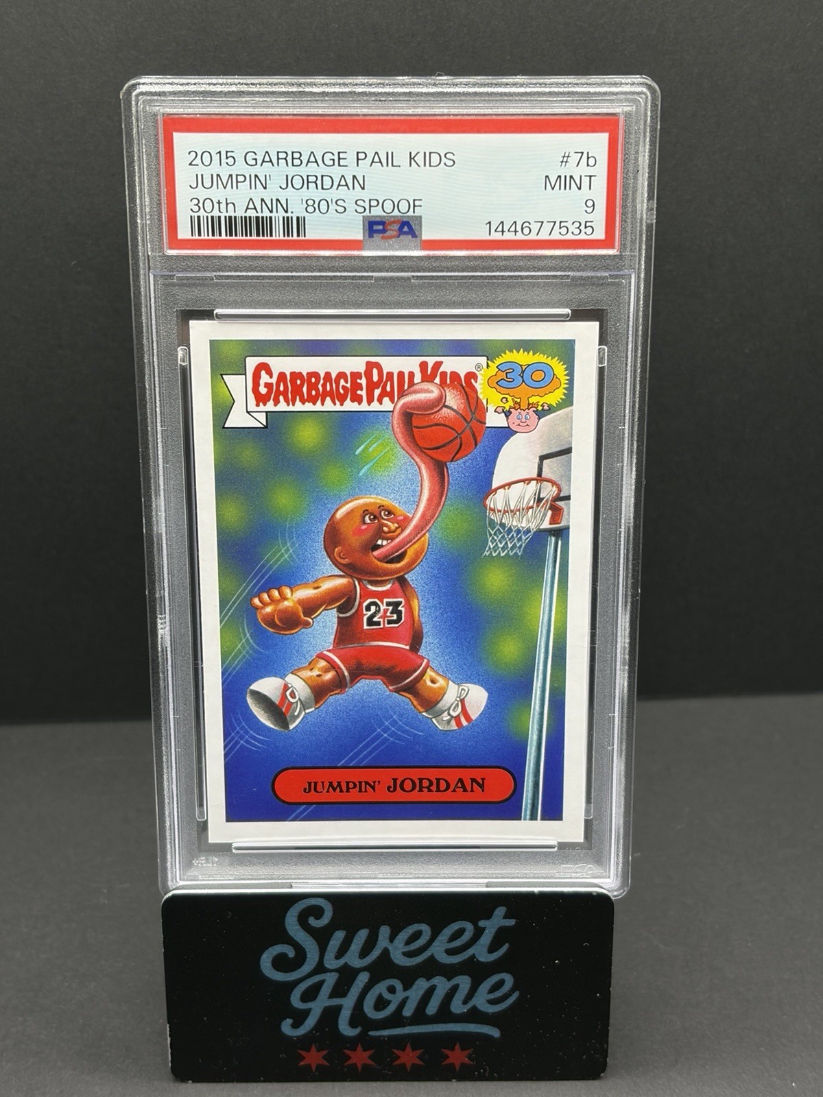 Topps 2015 Garbage Pail Kids 30th Ann Jumpin' Jordan #7b PSA 9 Cert 144677535