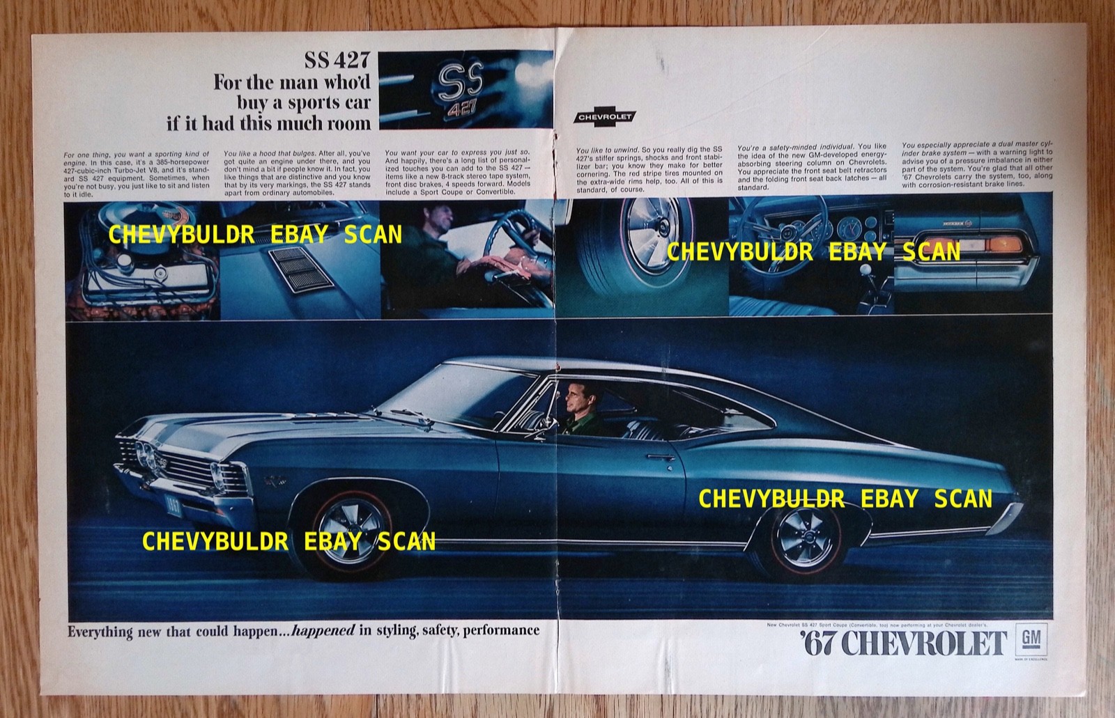 1967 Impala SS427 Vintage Large Ad \