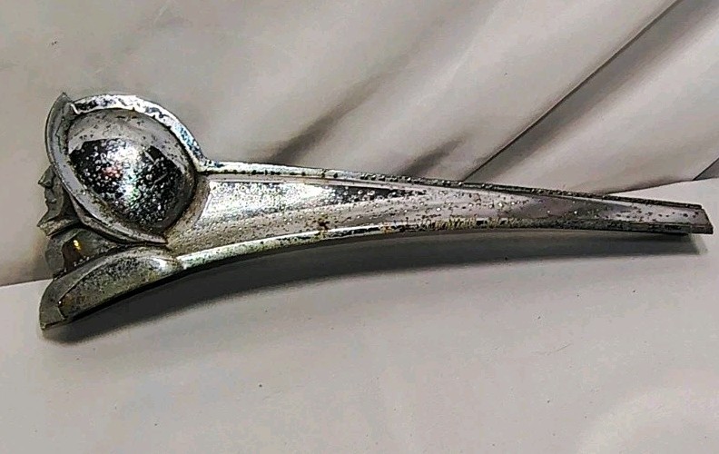 1949-1951 DeSoto Conquistador Car Chrome Hood Ornament Antique Vintage