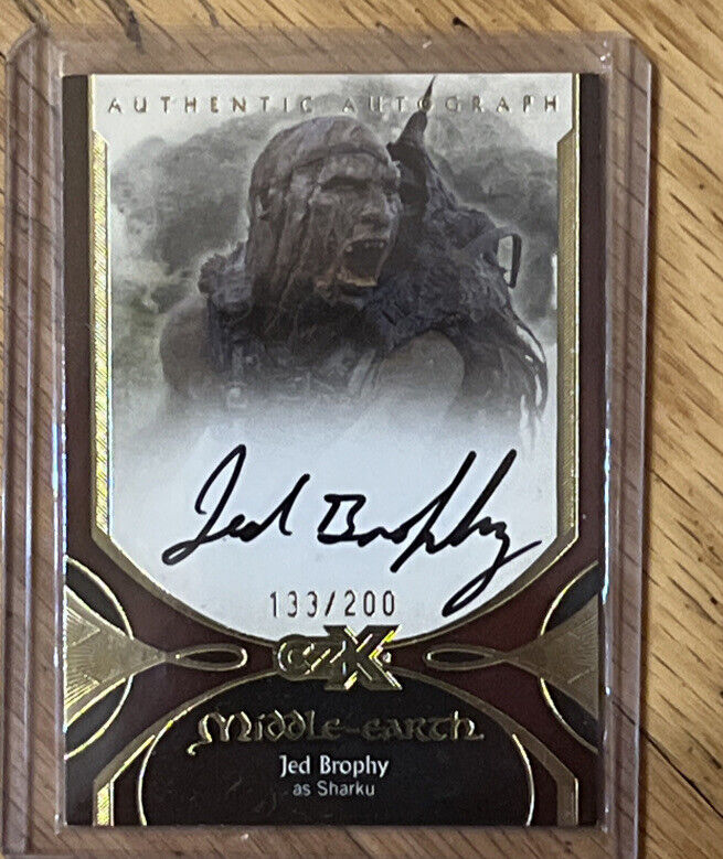 2022 CZX Middle Earth Pack Inserted Autograph Card Jed Brophy as Sharku  JB-S