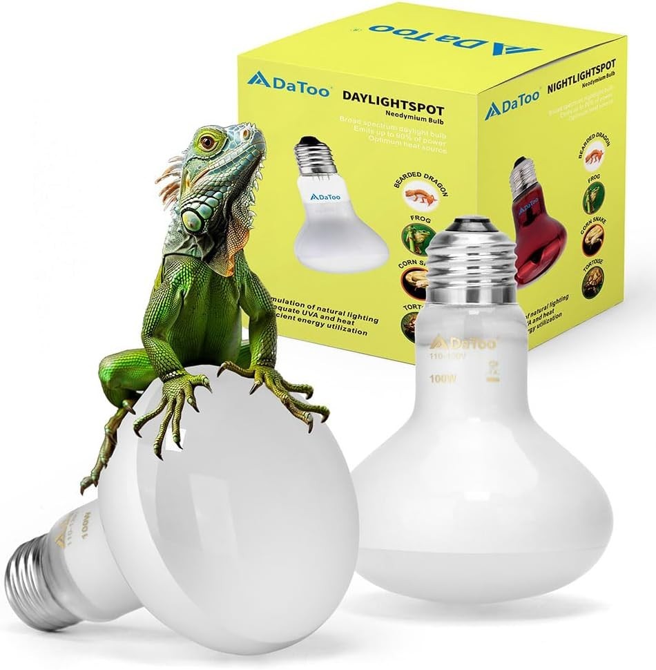 2Pack 100W Reptile Heat Lamp Bulb UVA Daylight Basking Light for Lizards Turtles 2Pack 100W Reptile Heat Lamp Bulb UVA Daylight Basking Light for Lizards Turtles