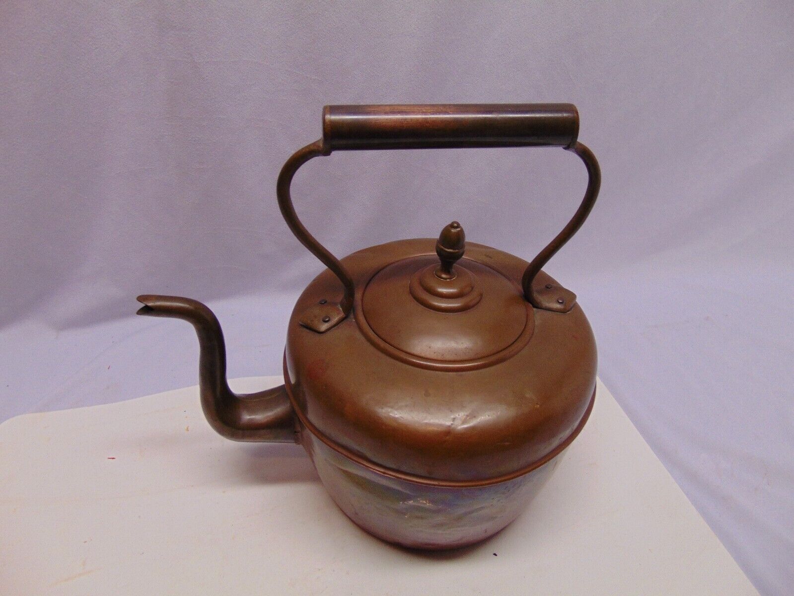 Vintage Copper Tea Pot Kettle Maurice Cohen & Co London Large size 13\