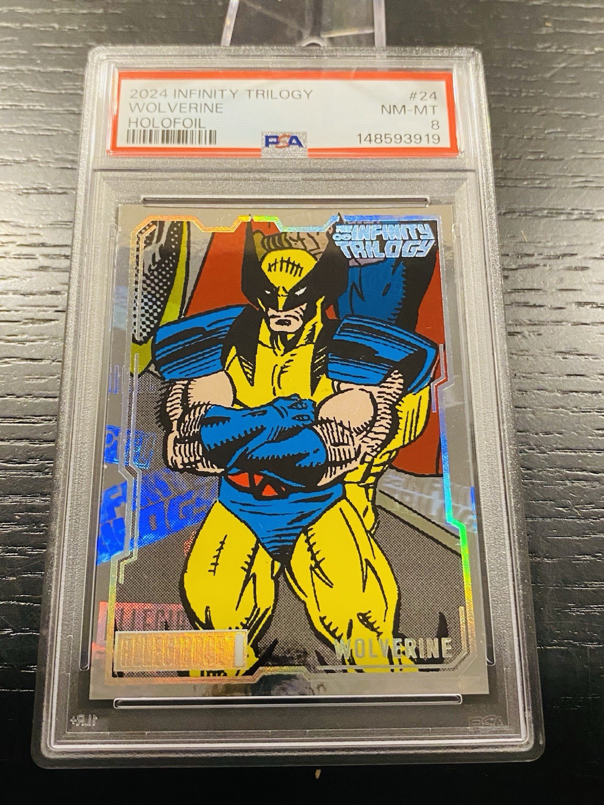 2024 Marvel Allegiance Infinity Trilogy Holofoil Wolverine 1/10 PSA 8 Highest