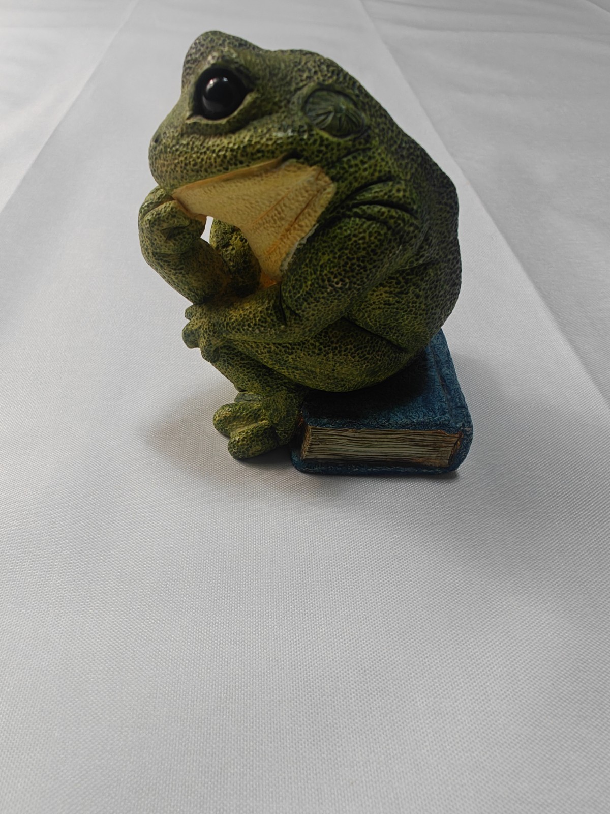 Vintage HTF Stone Critters SC-758 Resin Bullfrog Thinker figurine