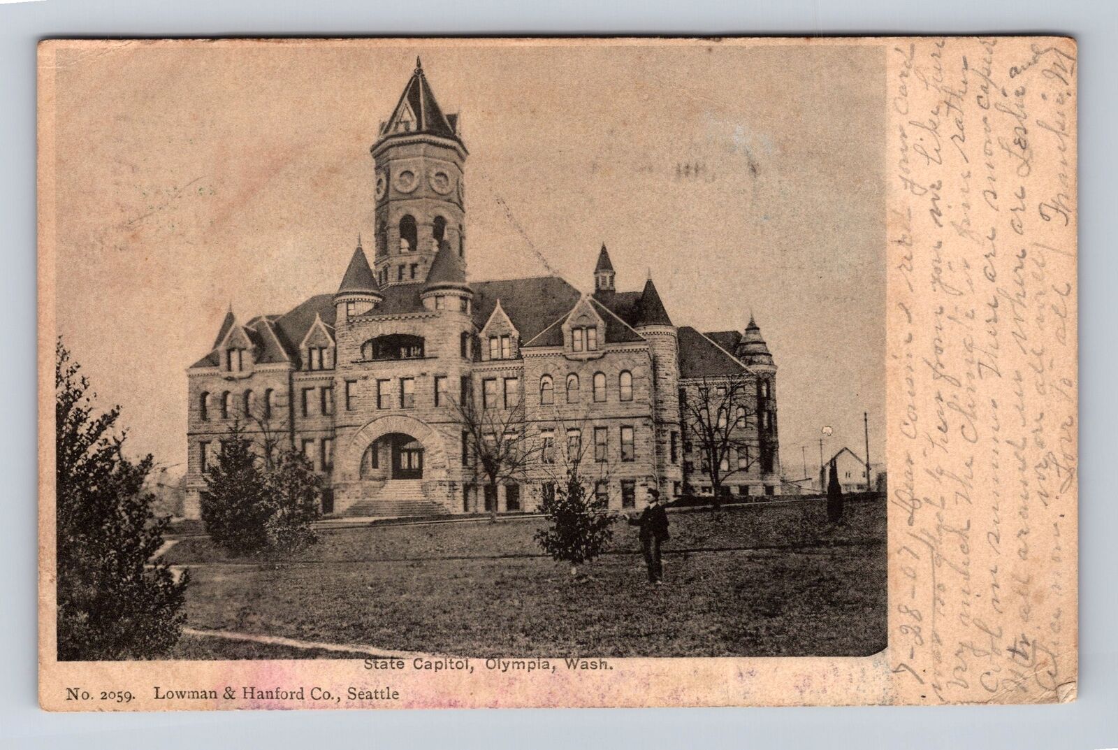Olympia WA-Washington, State Capitol, Antique, Vintage c1907 Souvenir Postcard