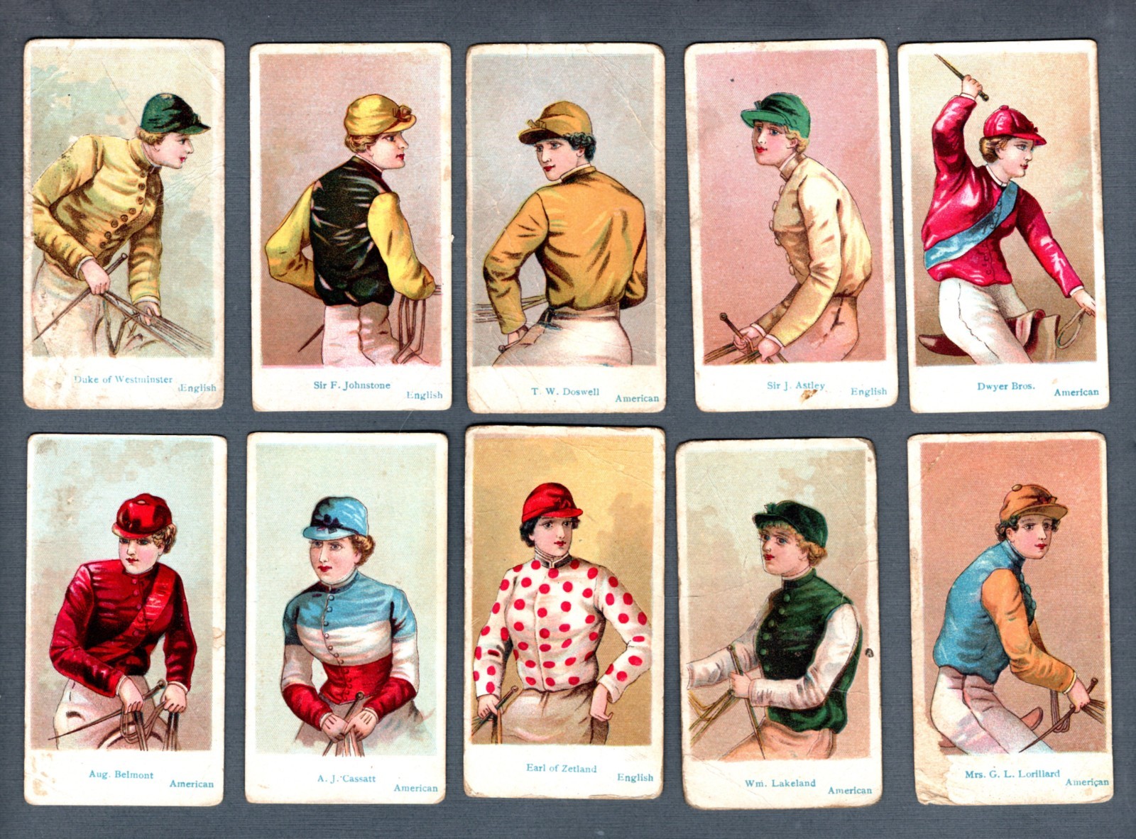 1912 E47 American Caramels - Jockeys complete set 1912 E47 American Caramels - Jockeys complete set