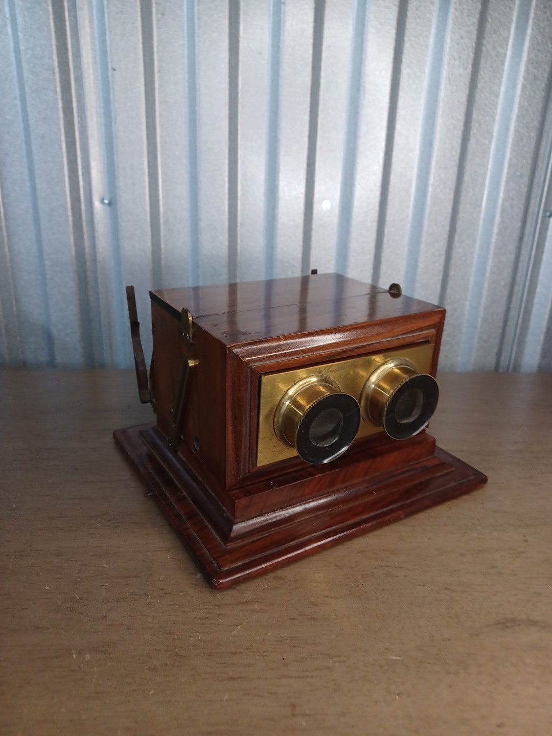 Rare 1860s Smith, Beck & Beck London Achromatic Stereoscope Brass & Wood  See 