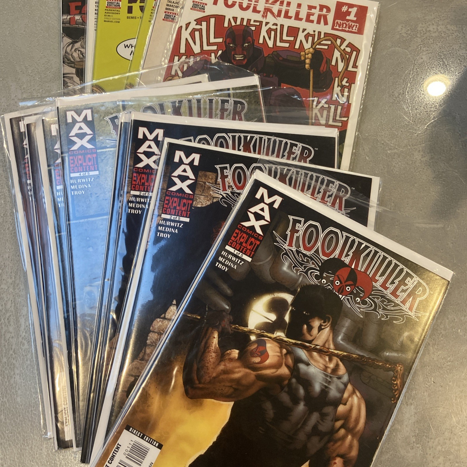 Foolkiller Vol. 2 #1 2 3 4 5;  Foolkiller vol. 3 #1 2 3 4 5