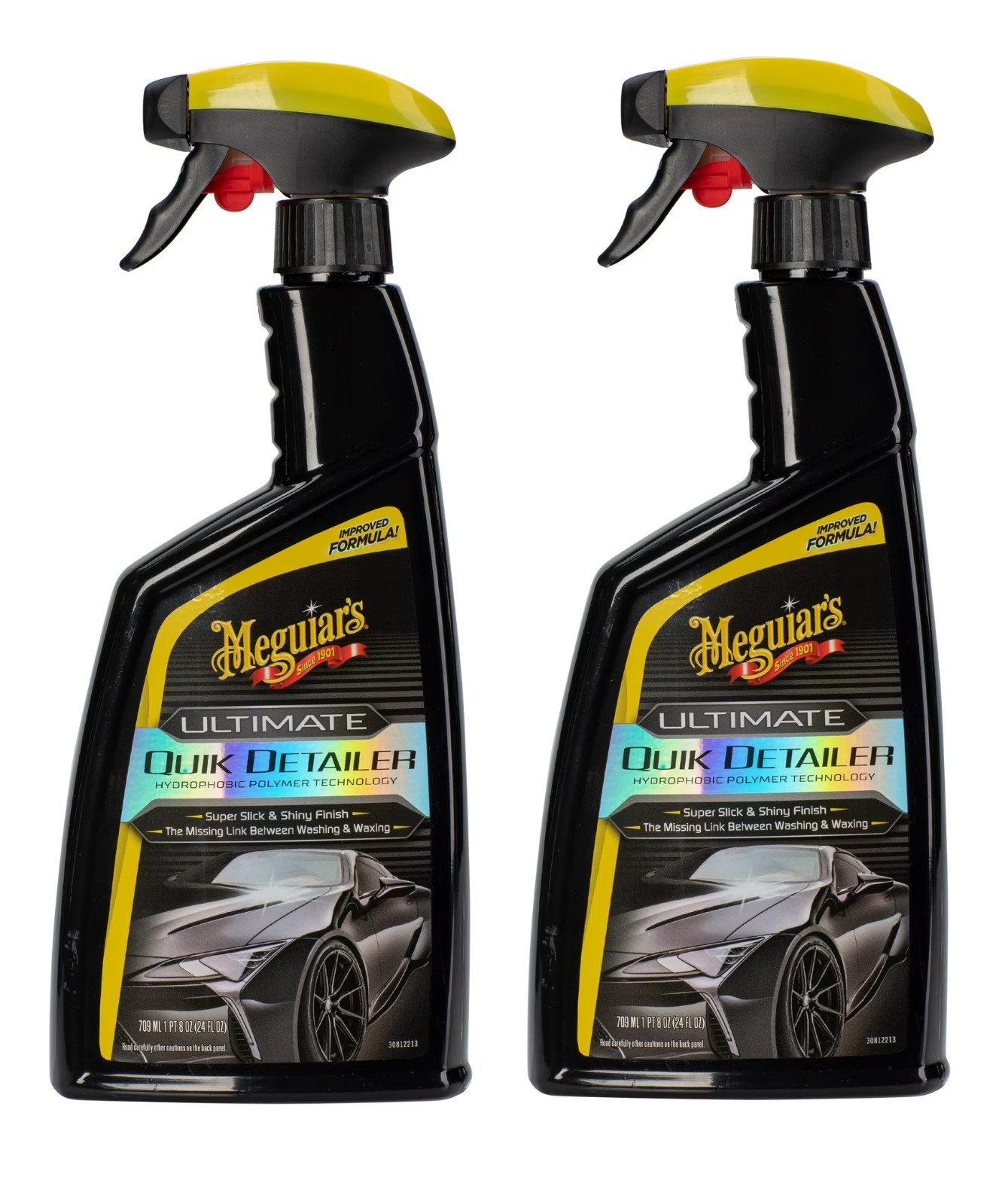 Meguiar\'s Ultimate Quik Detailer 24oz (Pack of 2) Light Clean & High Gloss Shine