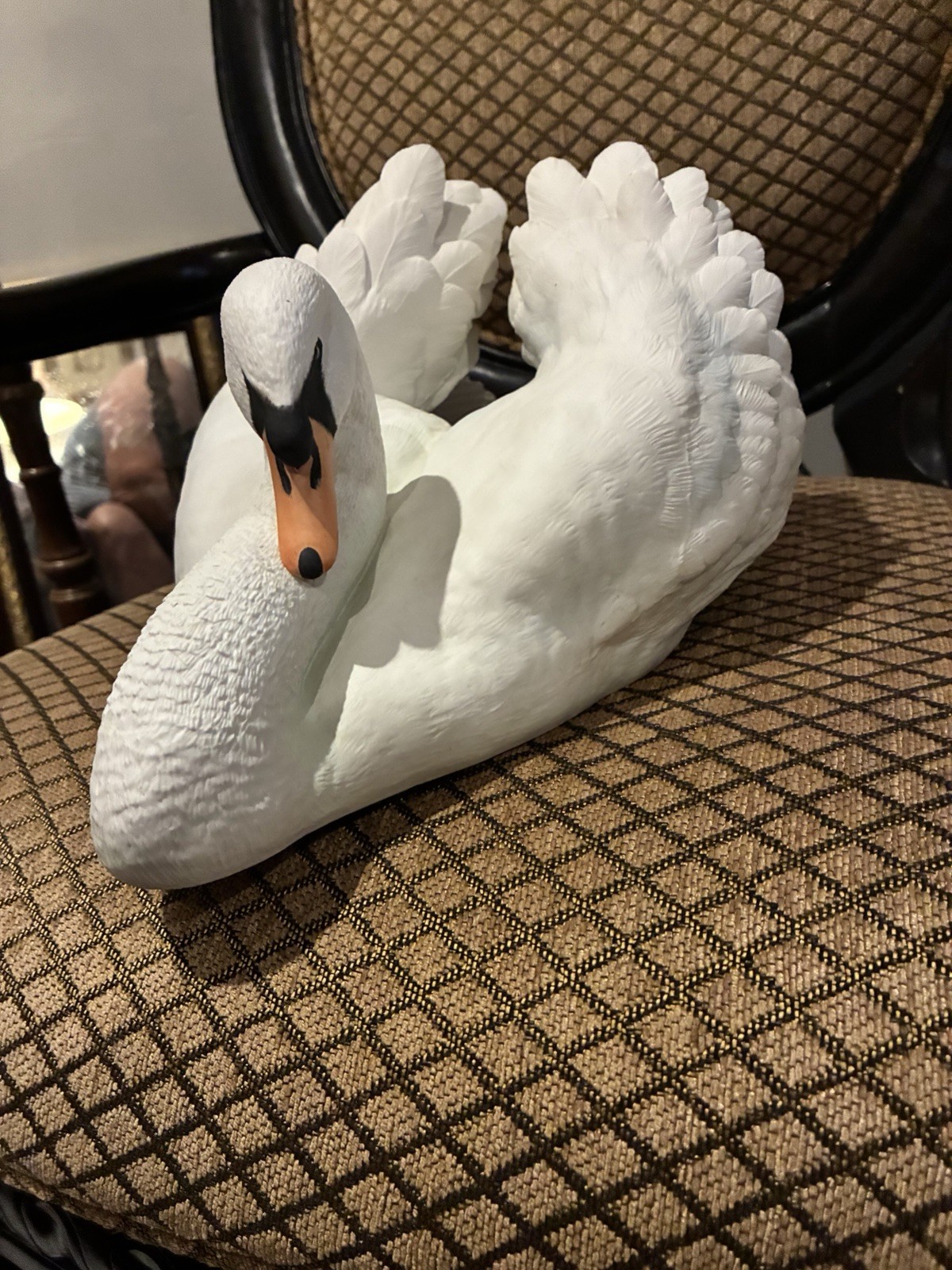 Franklin Porcelain The Silent Swan Limited Edition Bisque Figurine 1983