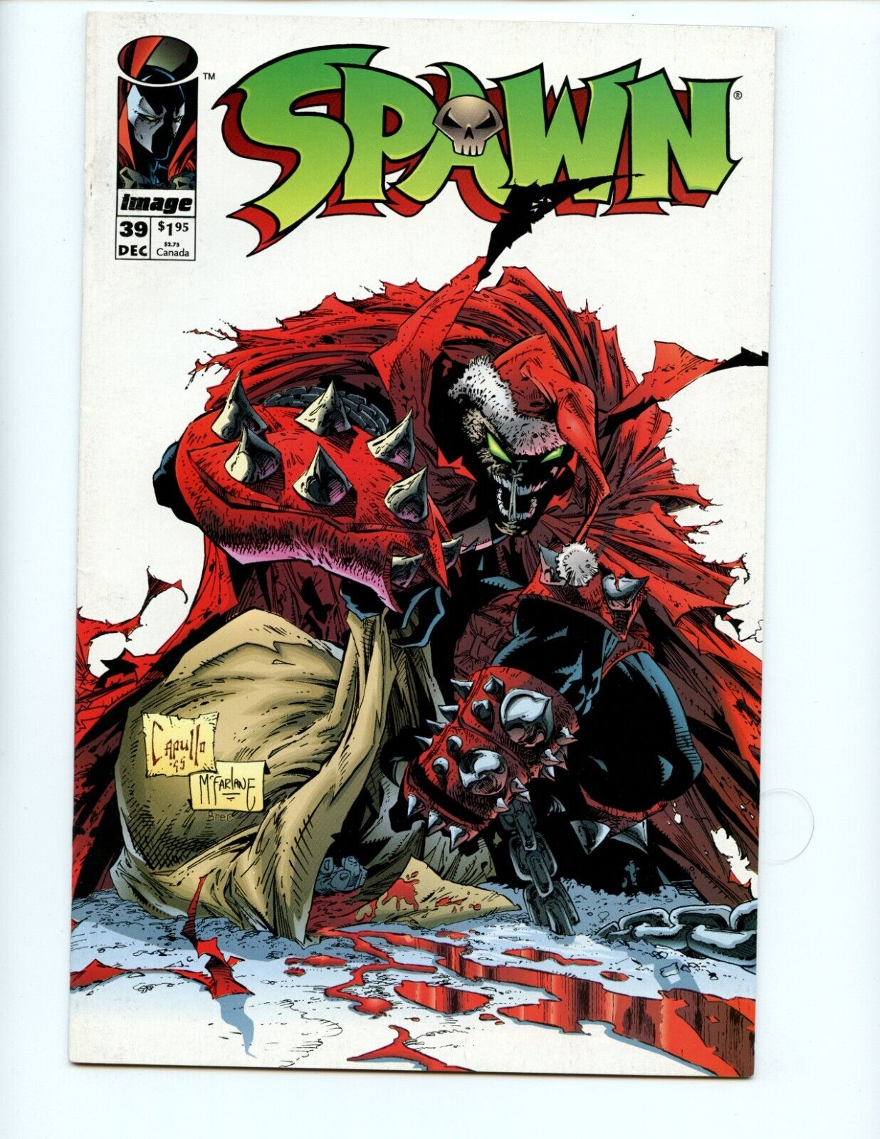 Spawn #39 Comic Book 1995 VF Greg Capullo Image Comics