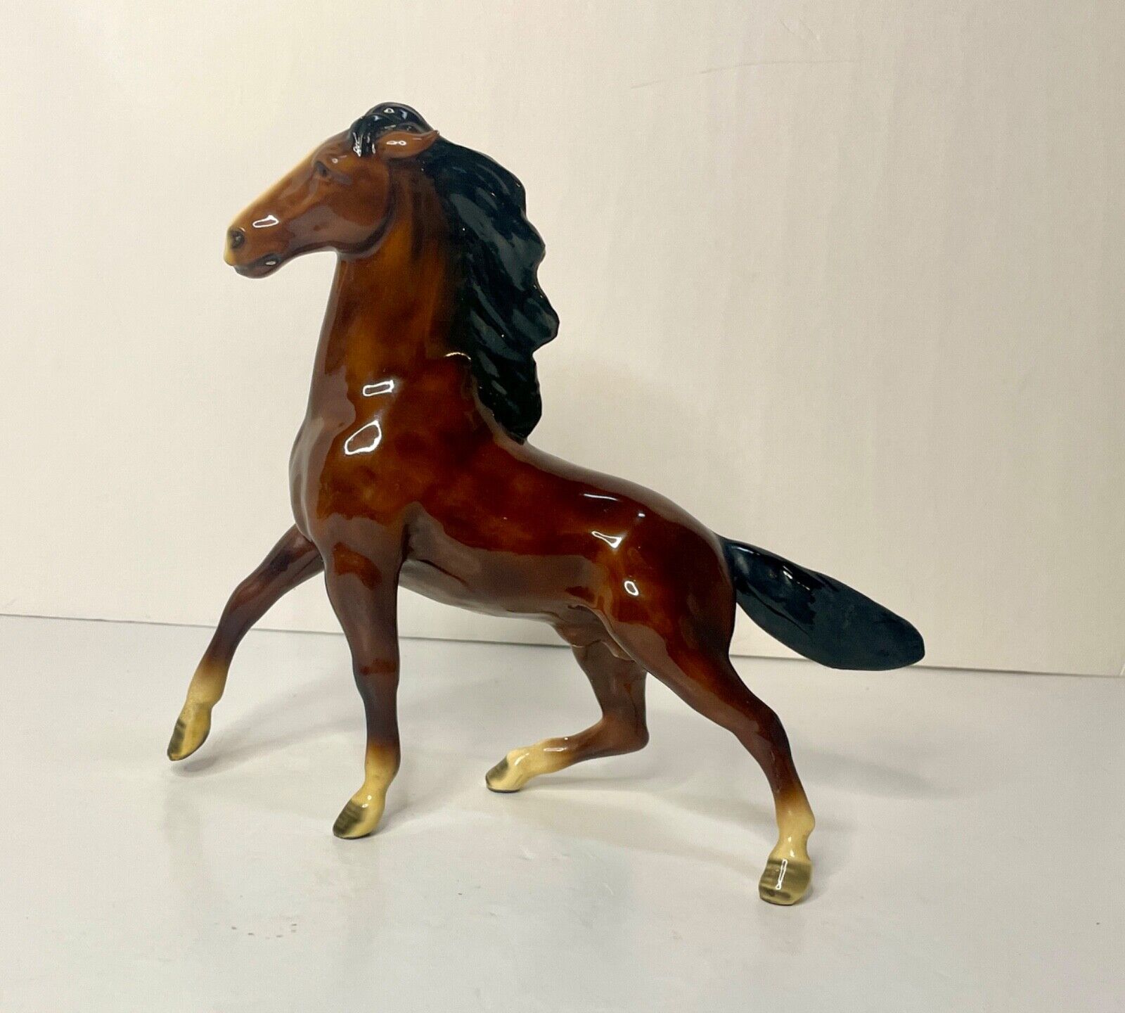 Vintage The Morten's Studio Royal Design Porcelain Horse Figurine 7.5” Stallion