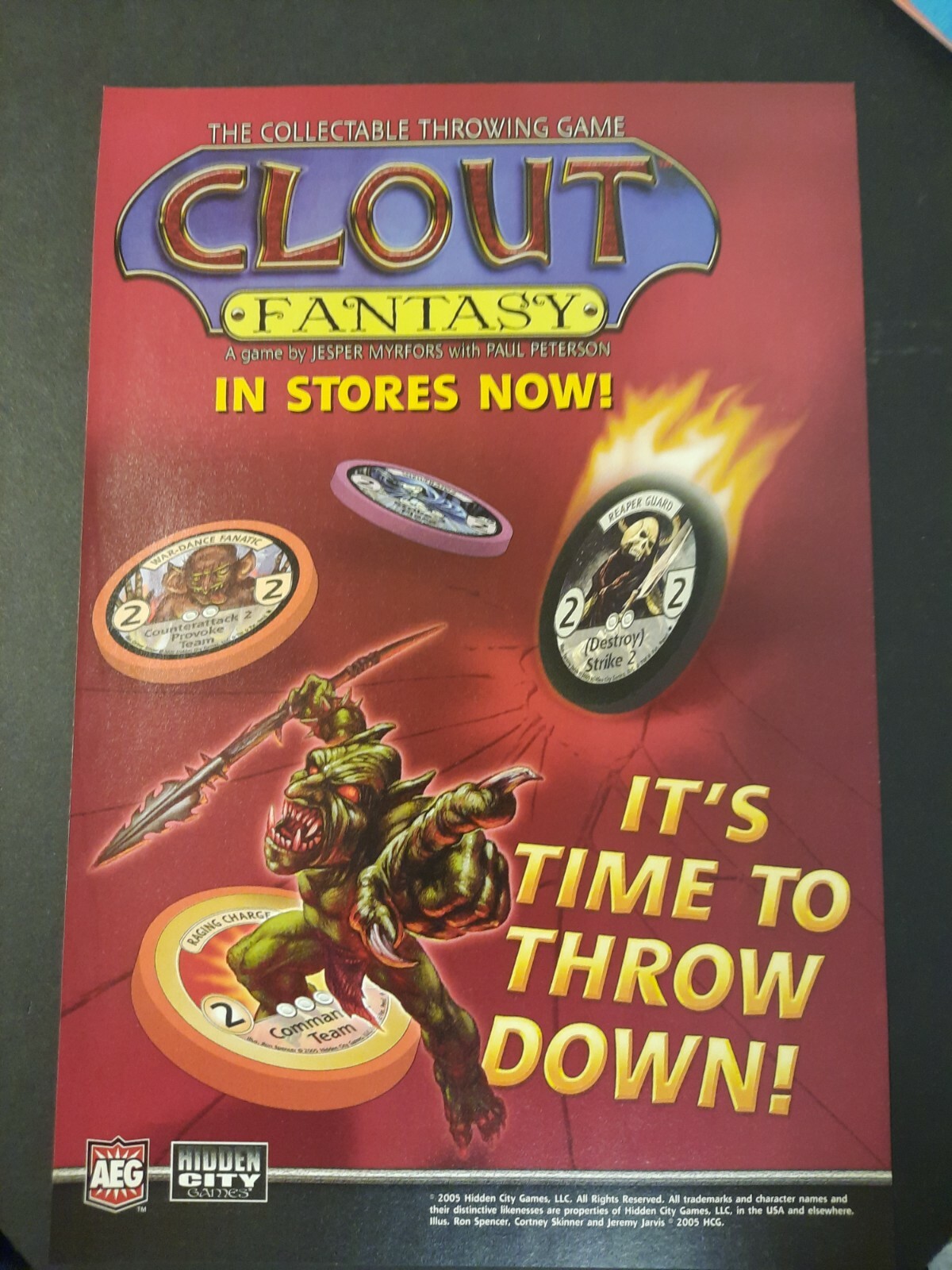 CLOUT FANTASY ~ Magazine PRINT AD 2005 Hidden City \