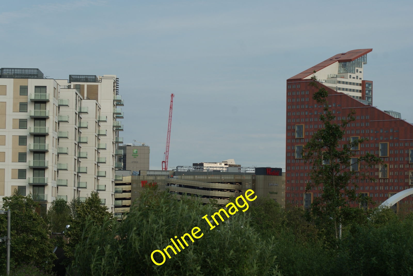 Photo 12x8 View of Olympic Village apartments, Westfield car park and the  c2014