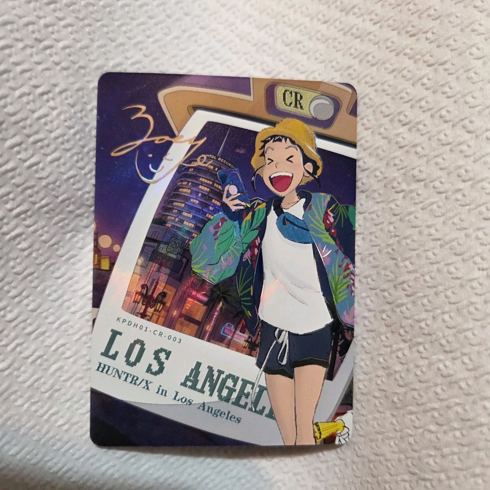 KPDH01-CR-003 Zoey In Los Angeles Signature Card (Mint Condition) No Serial No.