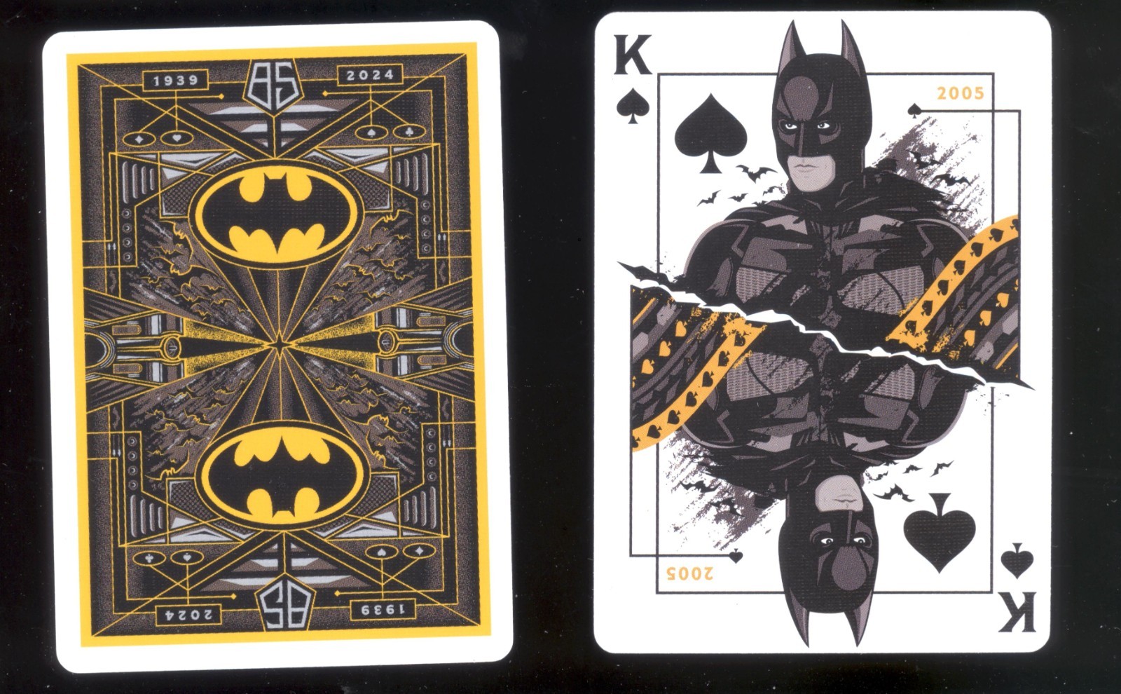 Batman 2005 Batman Begins 85th Anniversary Set of 2 Playing Trading Cards