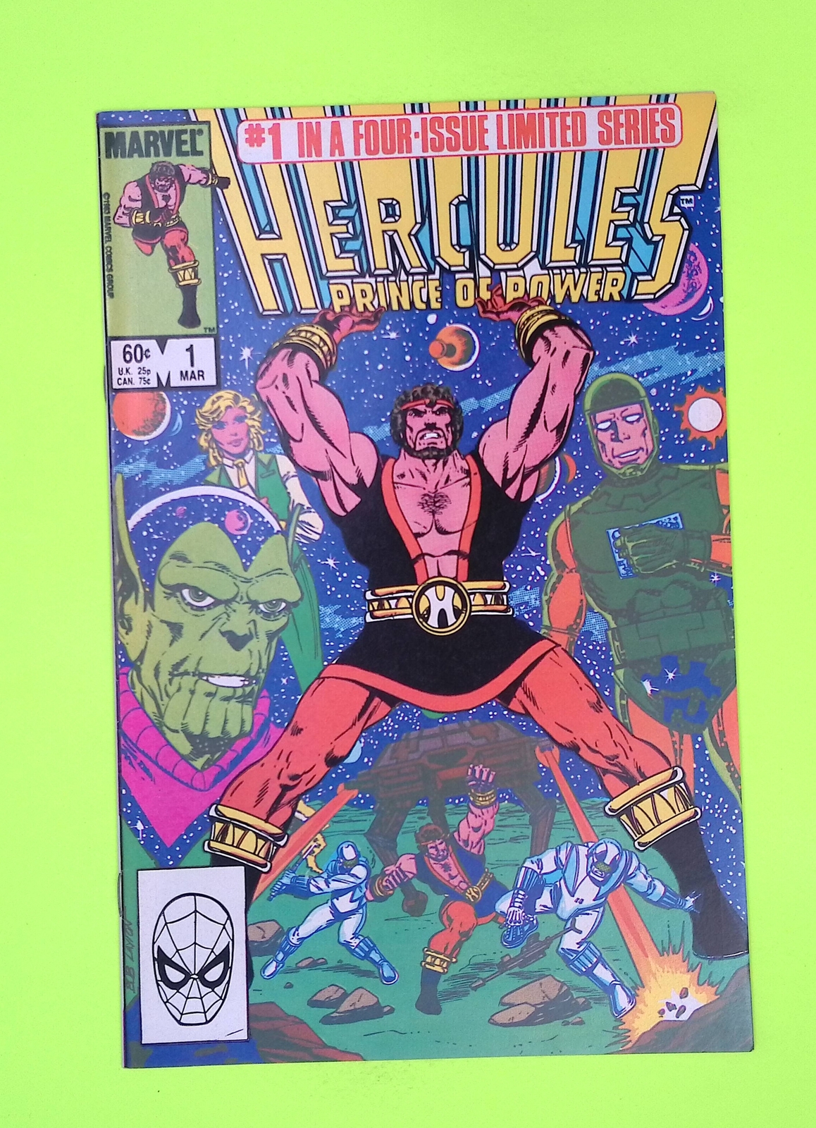 Hercules Prince of Power #1b Vol. 2 1984 Marvel Comics Variant 7.5 G7-78
