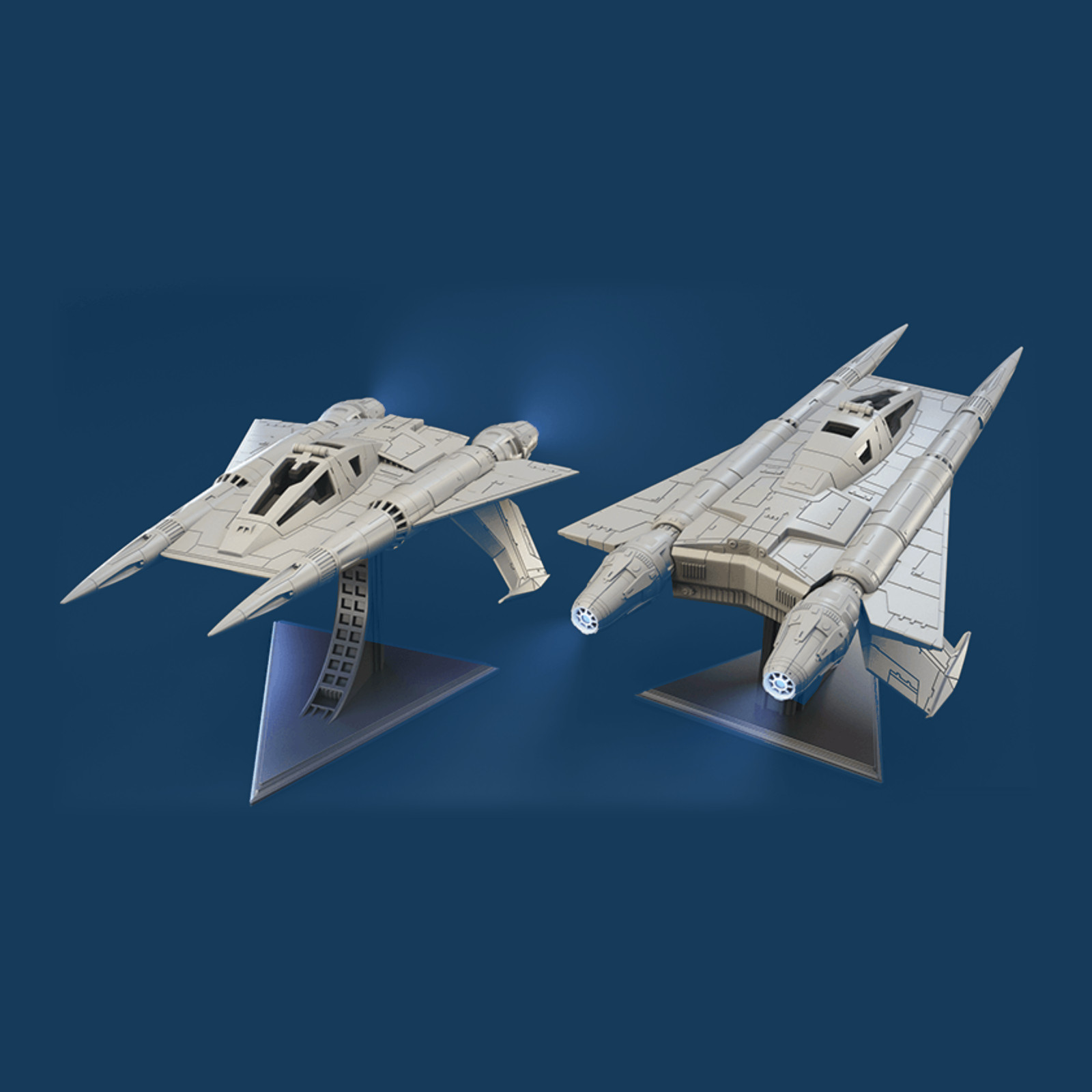 Buck Rogers In The 25th Century Thunder Fighter 1/32 Model Kit Custom 3d W Stand