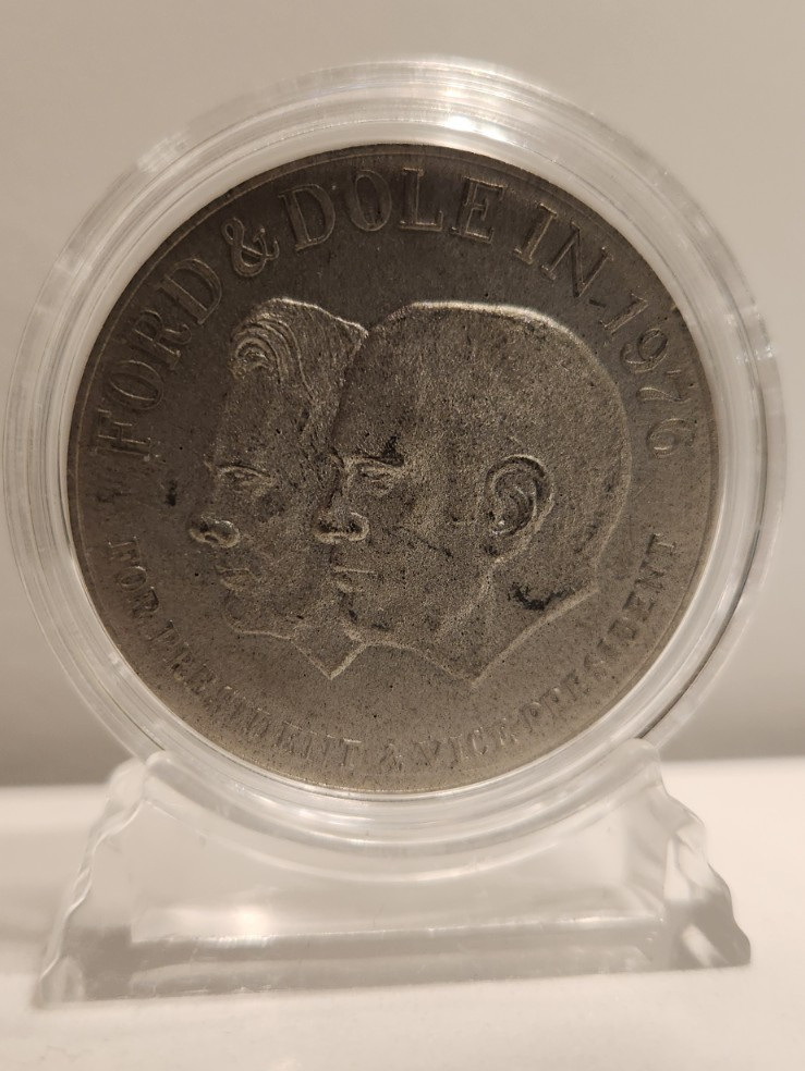 Gerald Ford & Bob Dole 1976 Presidential Campaign Election Token Coin