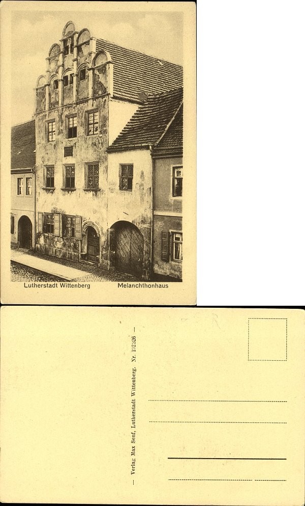 Lutherstadt Wittenberg Melanchthonhaus Germany ~ vintage postcard Lutherstadt Wittenberg Melanchthonhaus Germany ~ vintage postcard