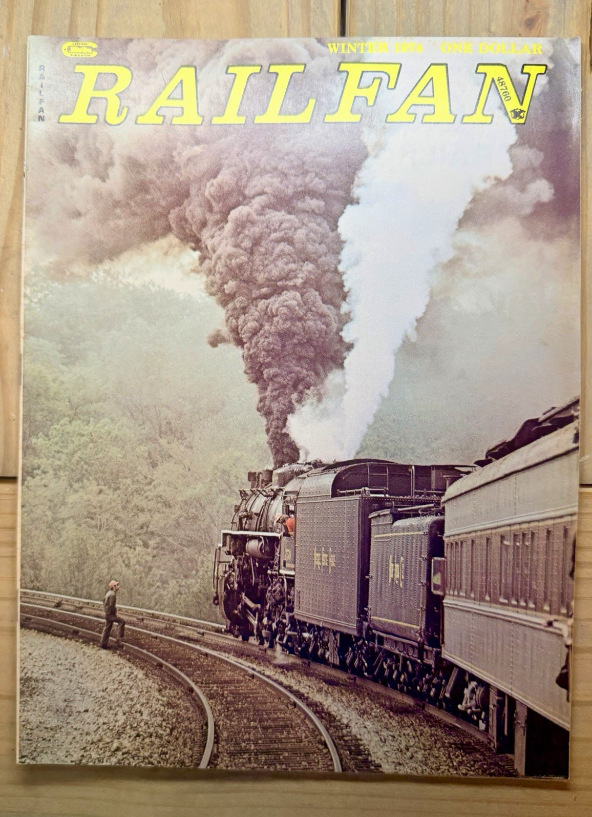 VTG Railfan Magazine FIRST ISSUE EVER Winter 1974 Vol 1 No 1 Railroading