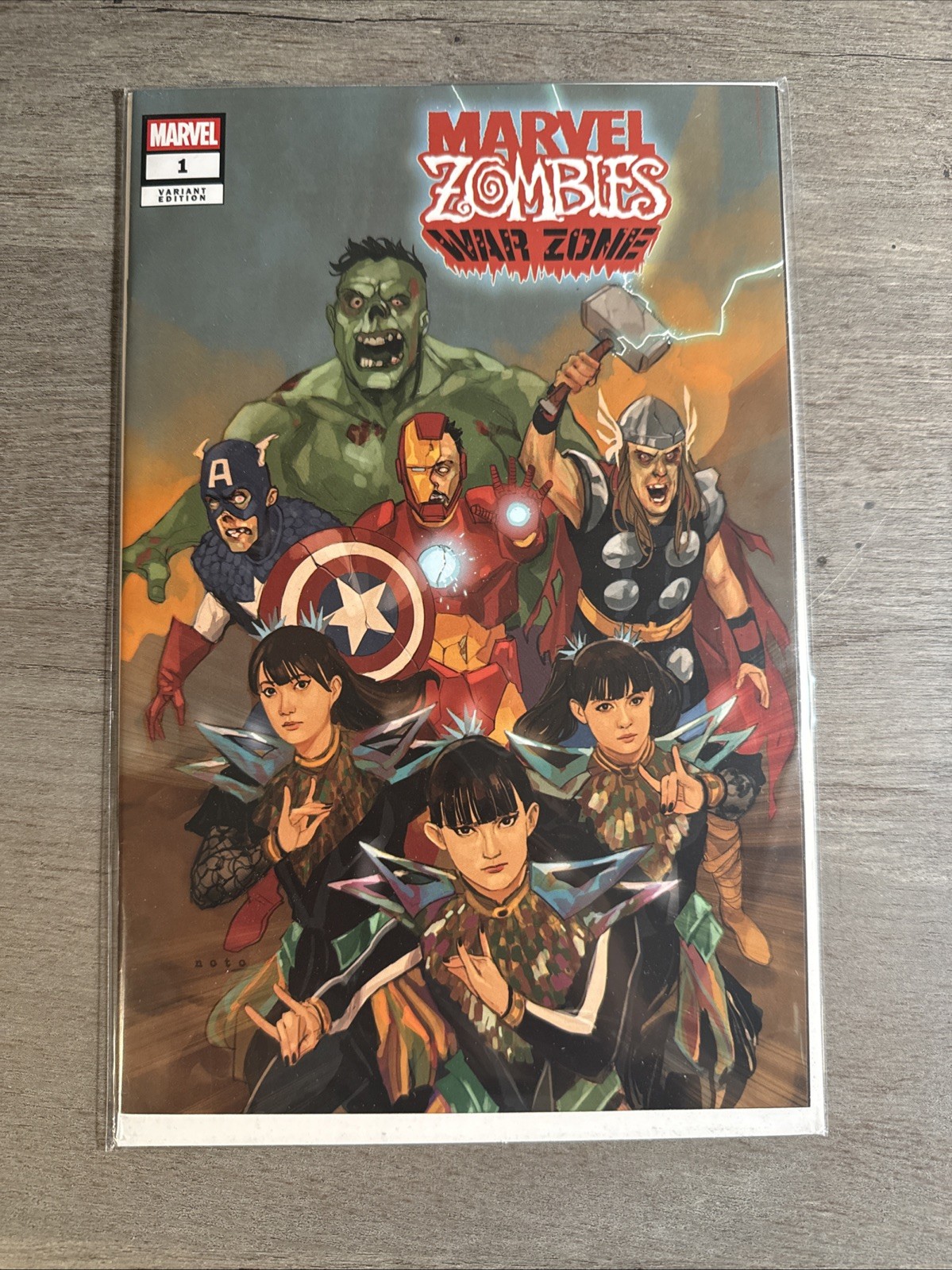 Babymetal Edition Marvel Zombies War Zone Comic Noto /3500 Brand New In Hand