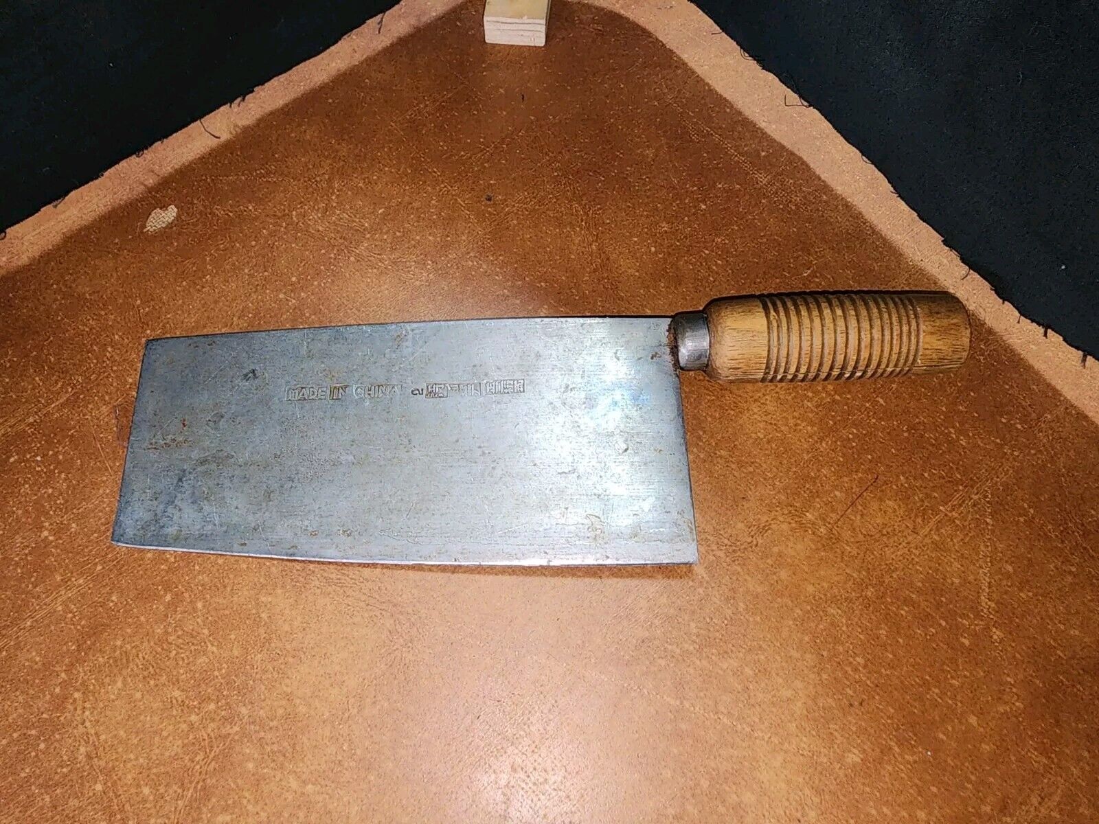 Vintage Rare San Han Profesional Chopping Cleaver Sushi Chef Knife